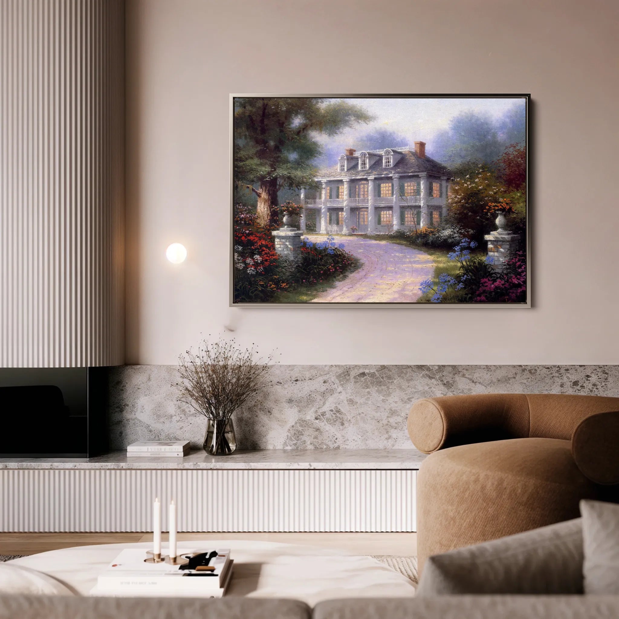 Landscape 094 Canvas Art 60 x 40 cm / Black