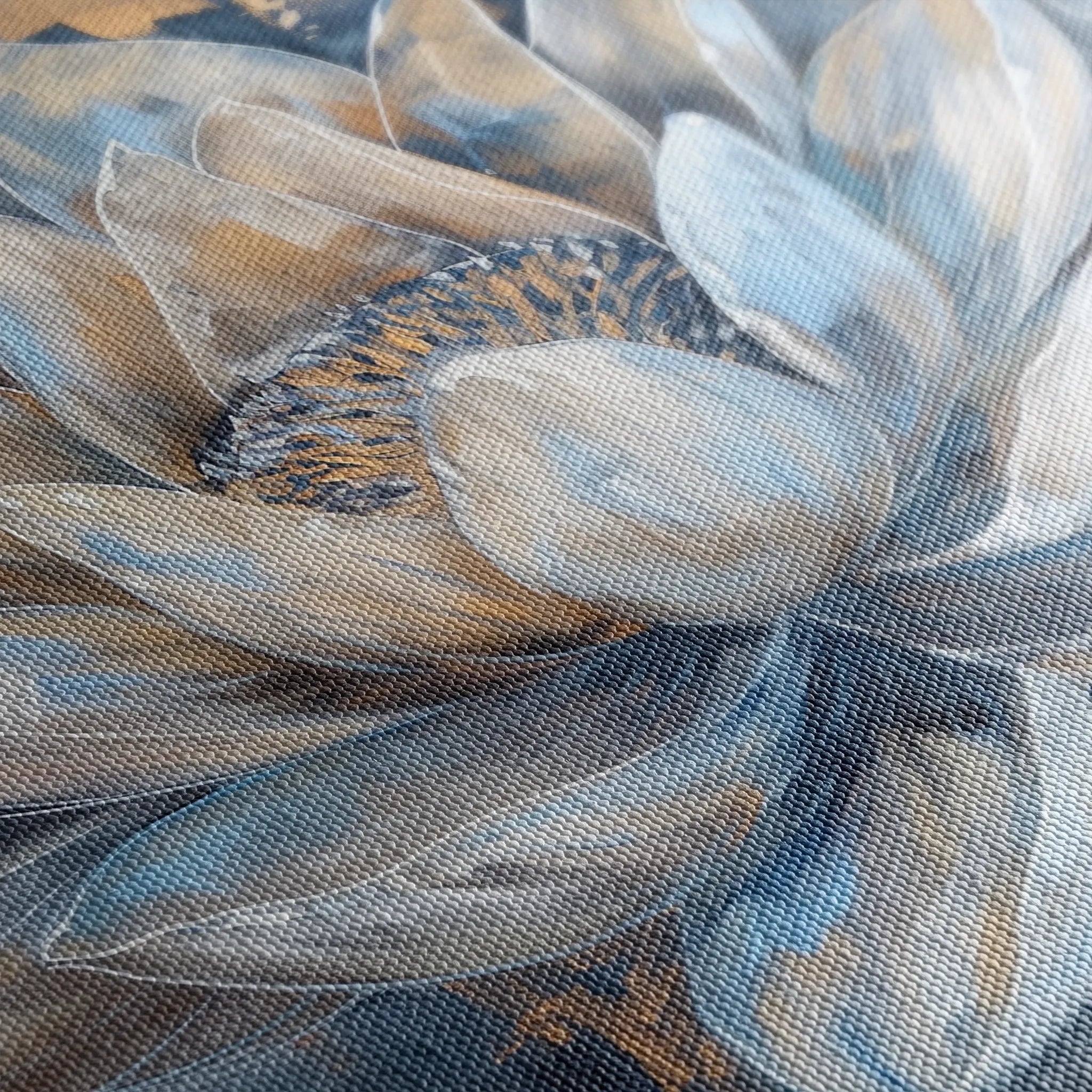 Floral 095 Canvas Art 60 x 40 cm / Black