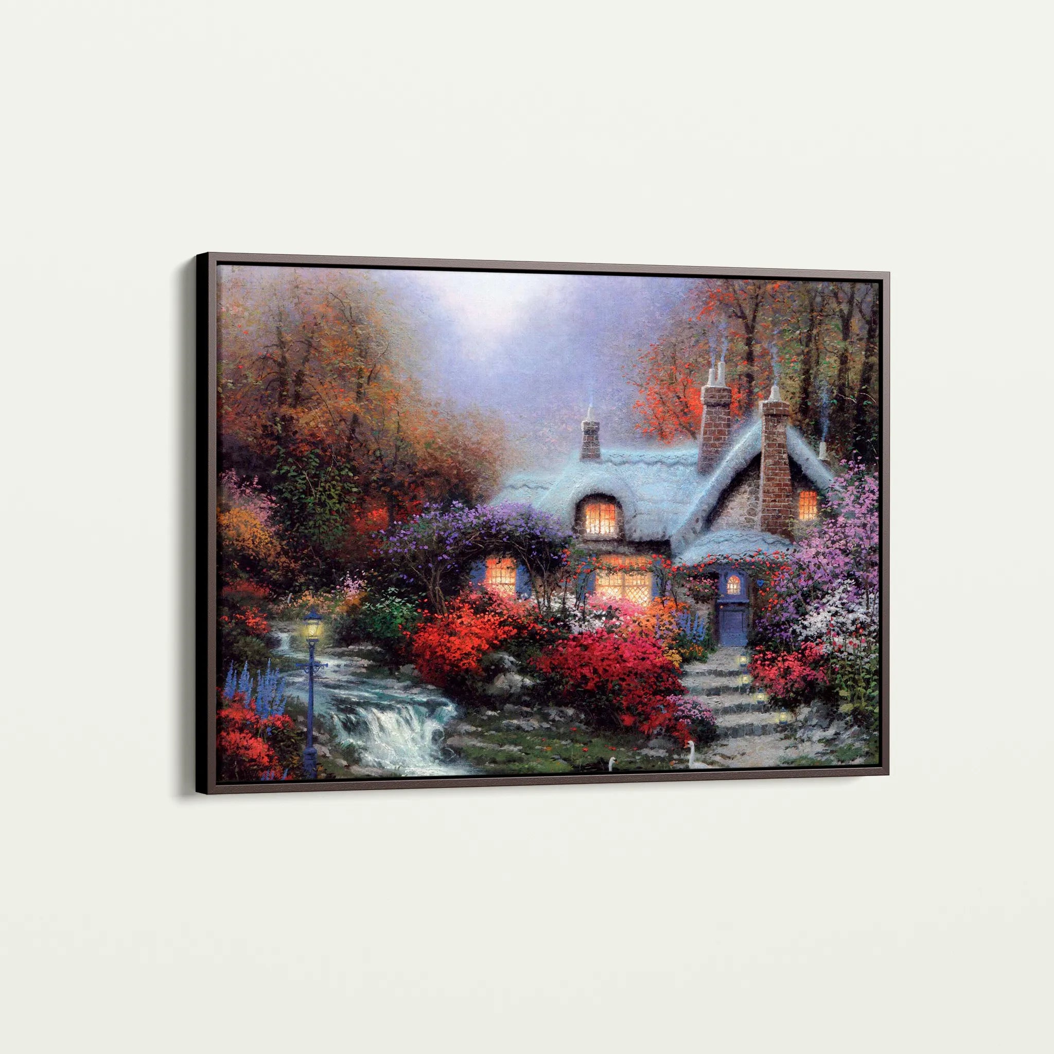 Landscape 095 Canvas Art 60 x 40 cm / Black