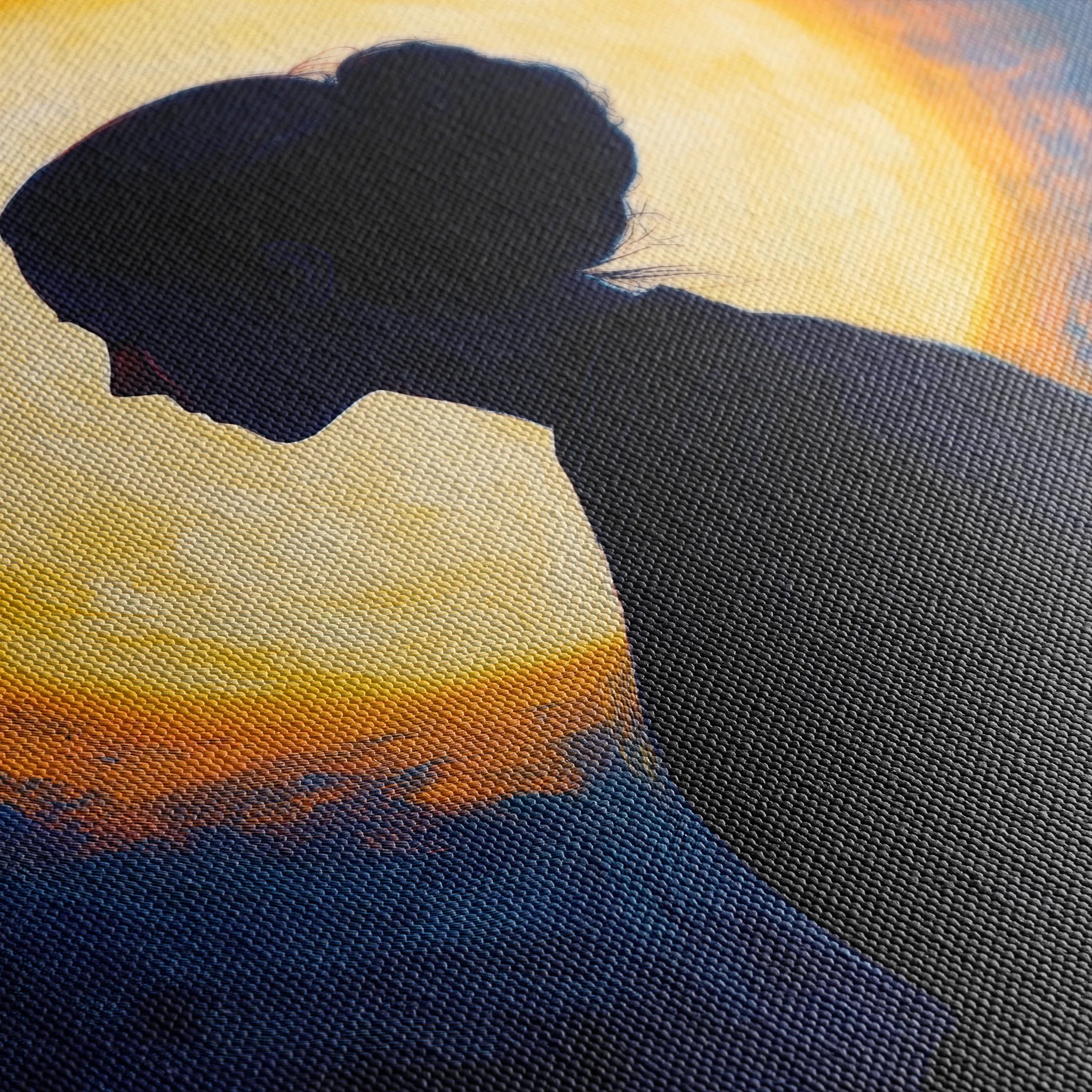 Portrait 095 Canvas Art 60 x 40 cm / Black