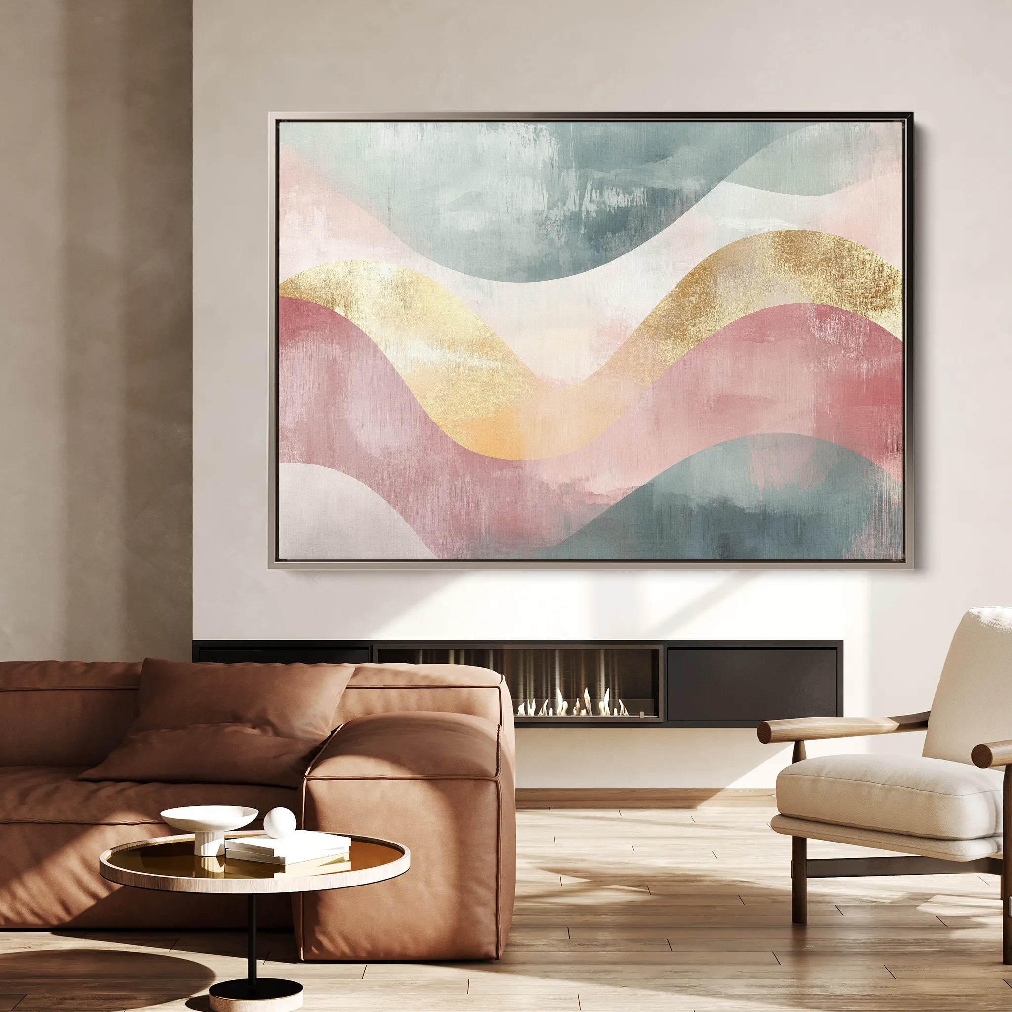 Boho 096 Canvas Art 60 x 40 cm / Black