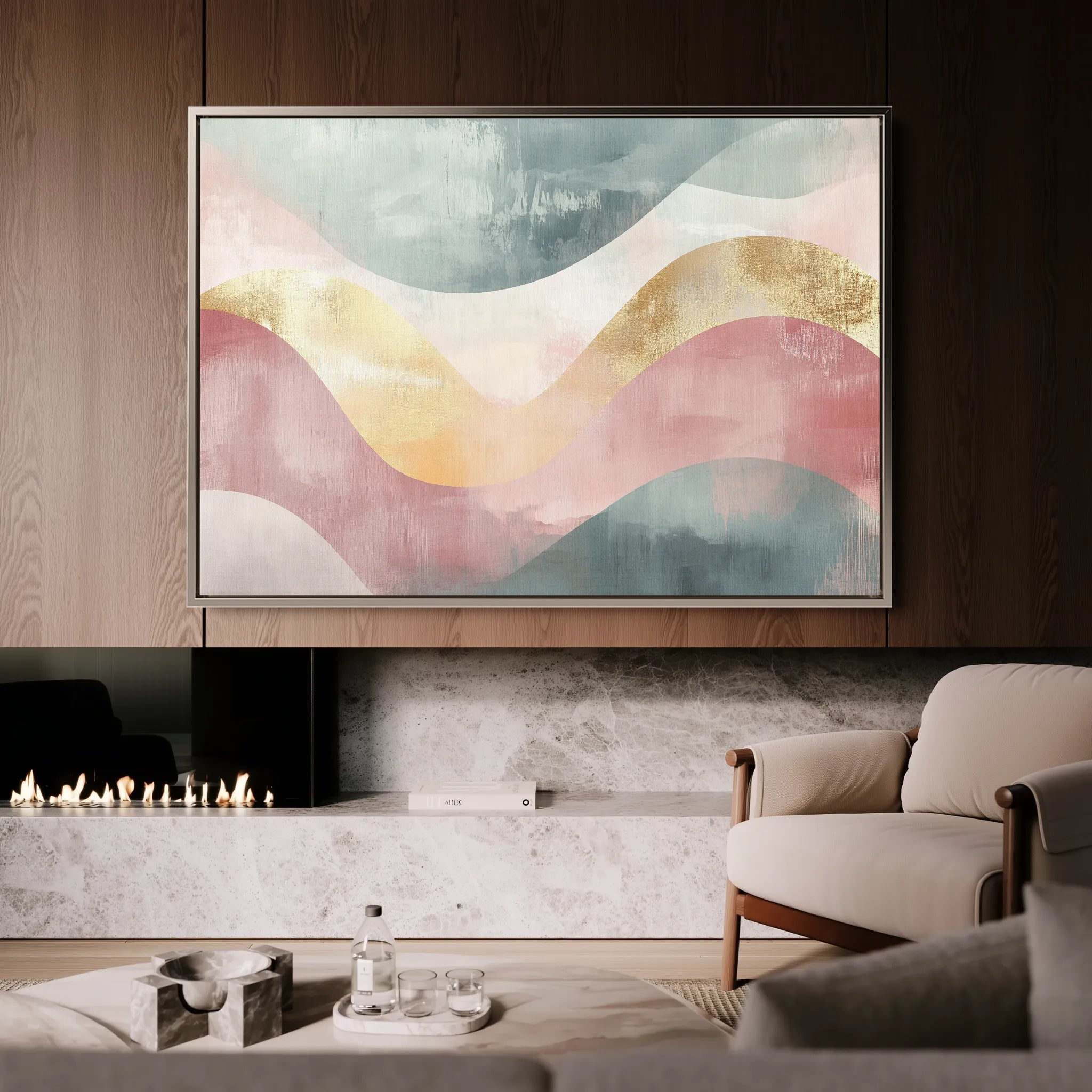 Boho 096 Canvas Art 60 x 40 cm / Black