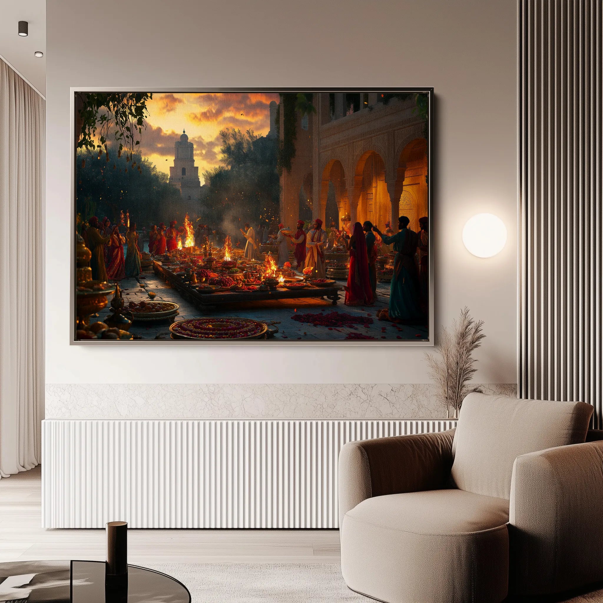 Orientalist 096 Canvas Art 60 x 40 cm / Black