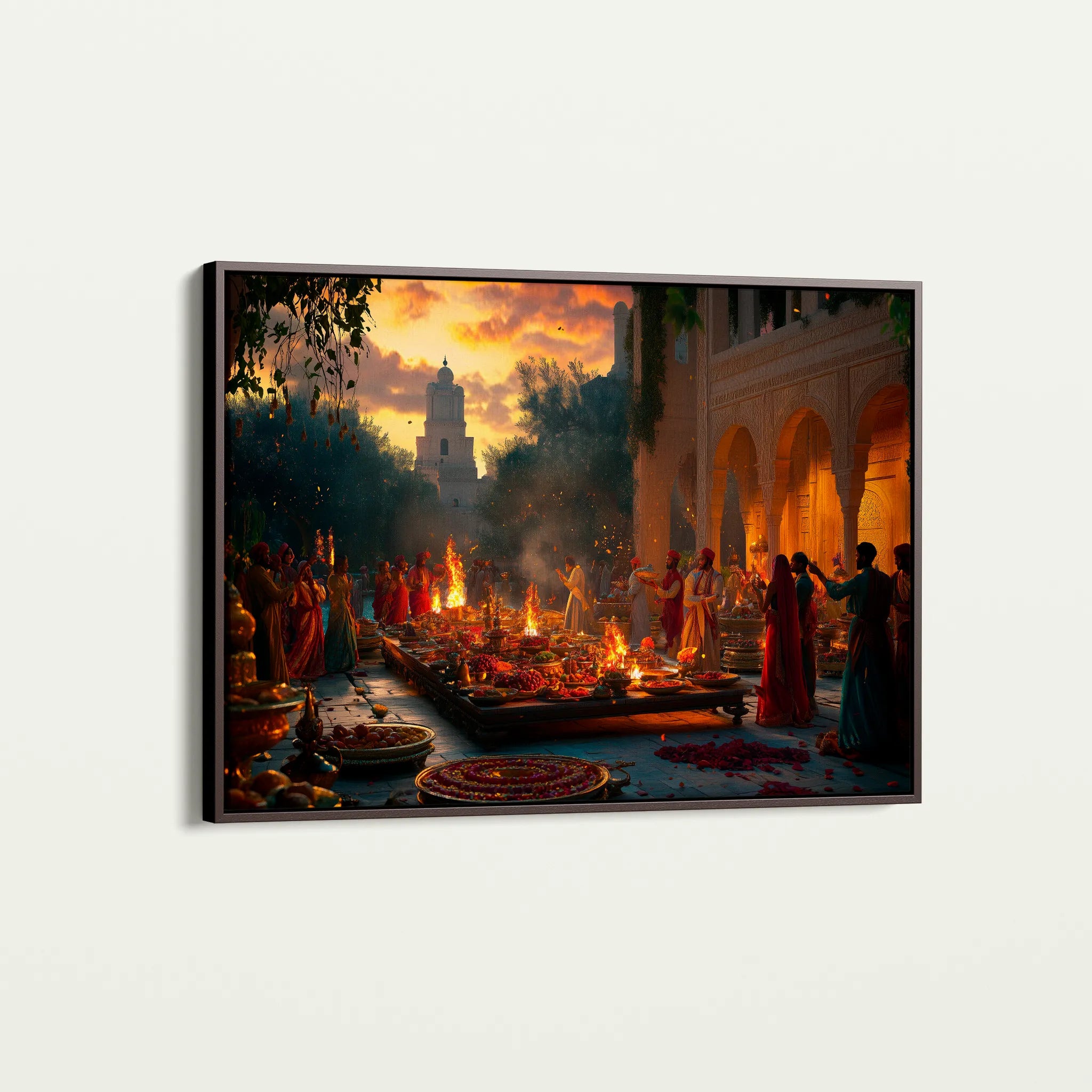 Orientalist 096 Canvas Art 60 x 40 cm / Black