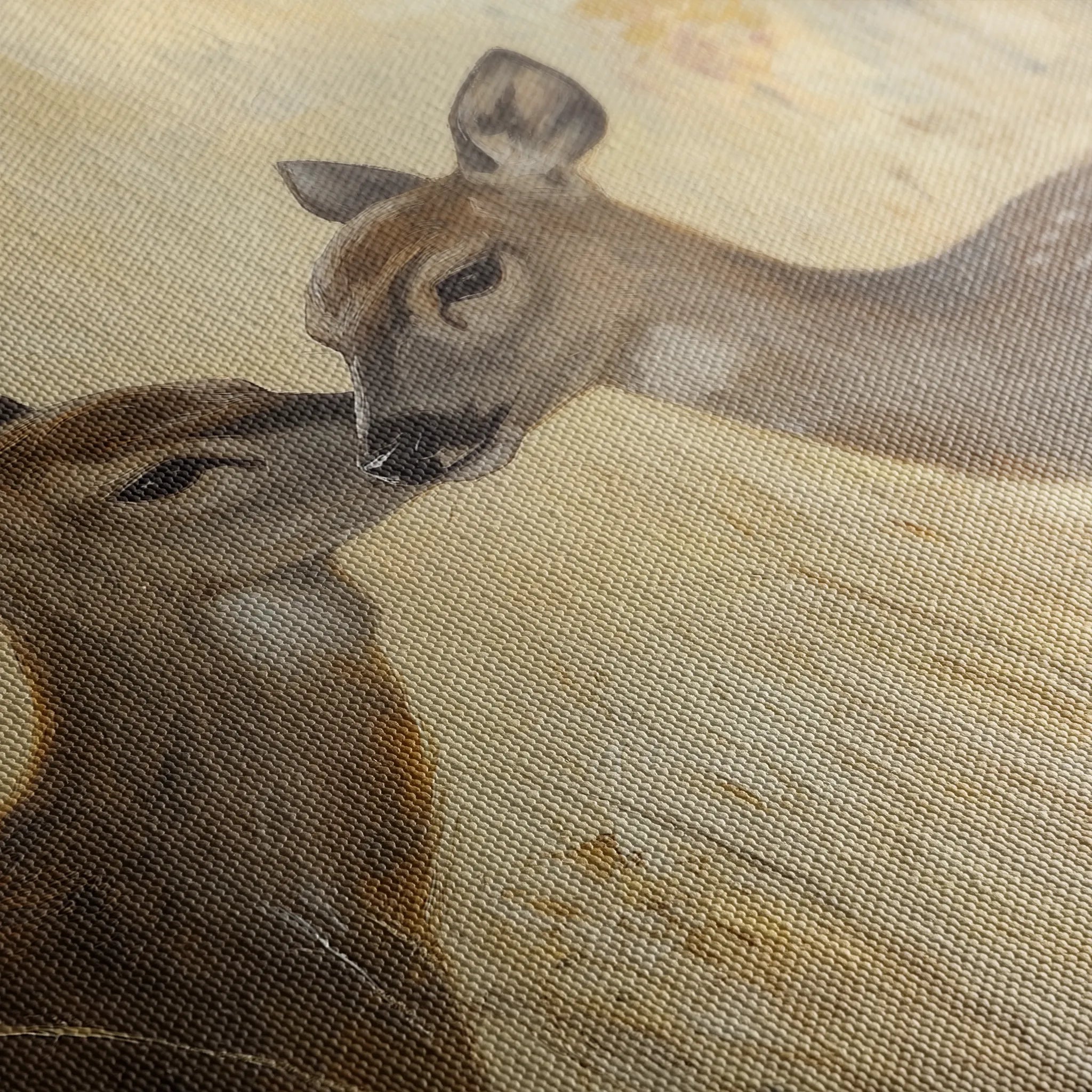 Animals 097 Canvas Art 60 x 40 cm / Black