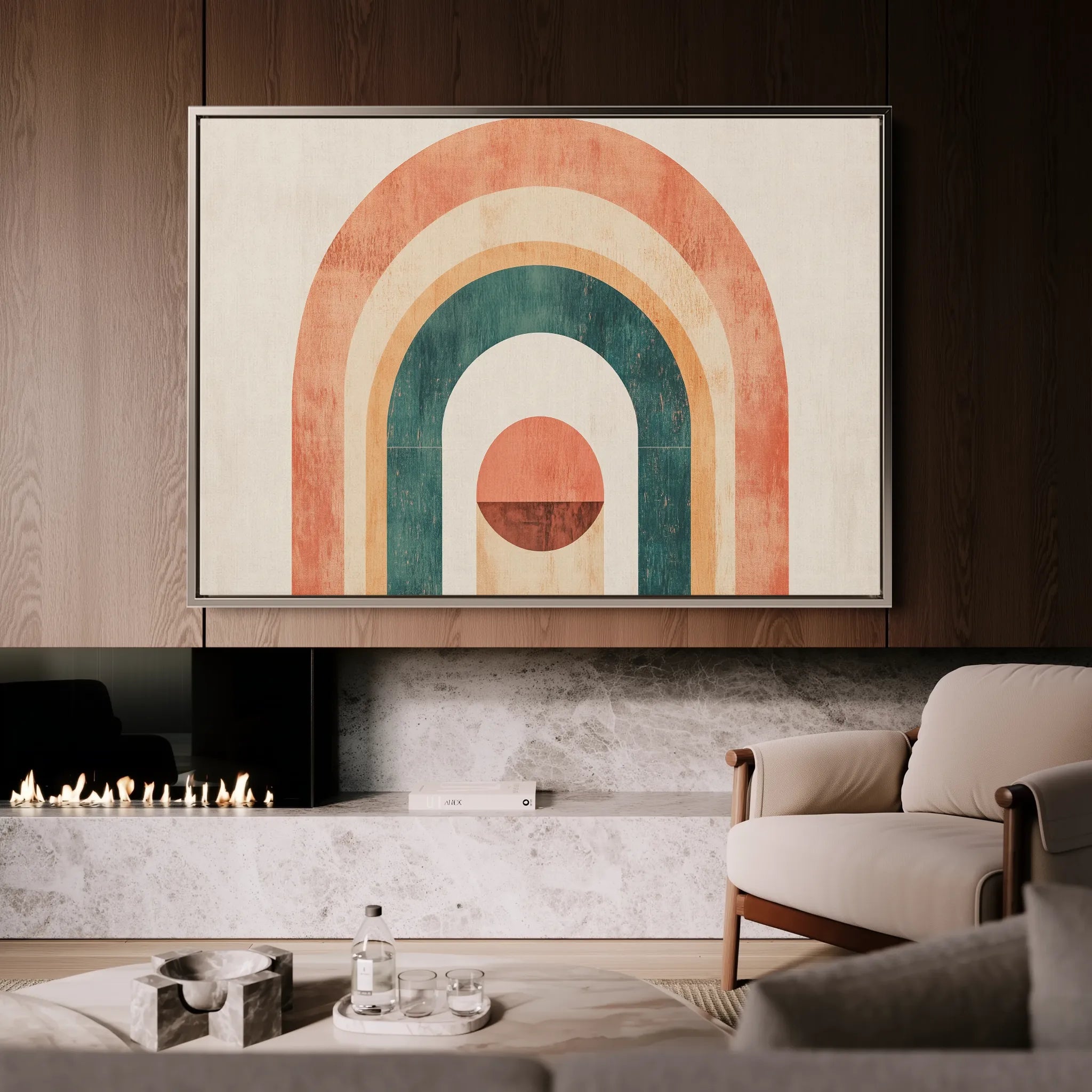 Boho 098 Canvas Art 60 x 40 cm / Black