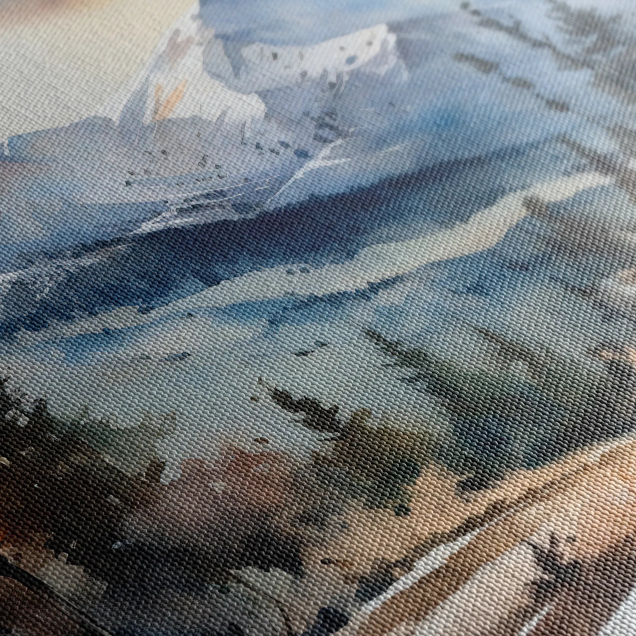 Landscape 098 Canvas Art 60 x 40 cm / Black