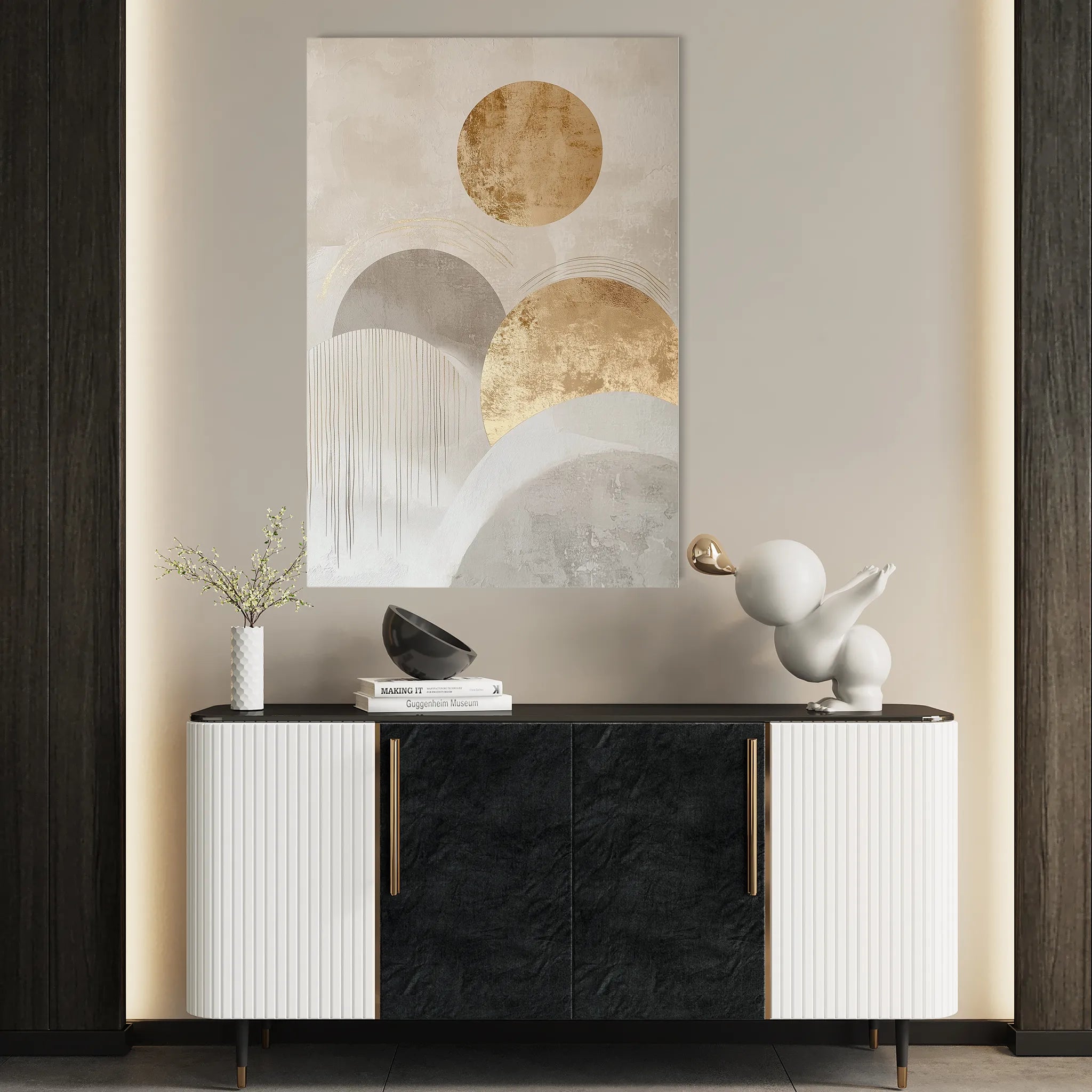Boho 099 Canvas Art 60 x 40 cm / Black