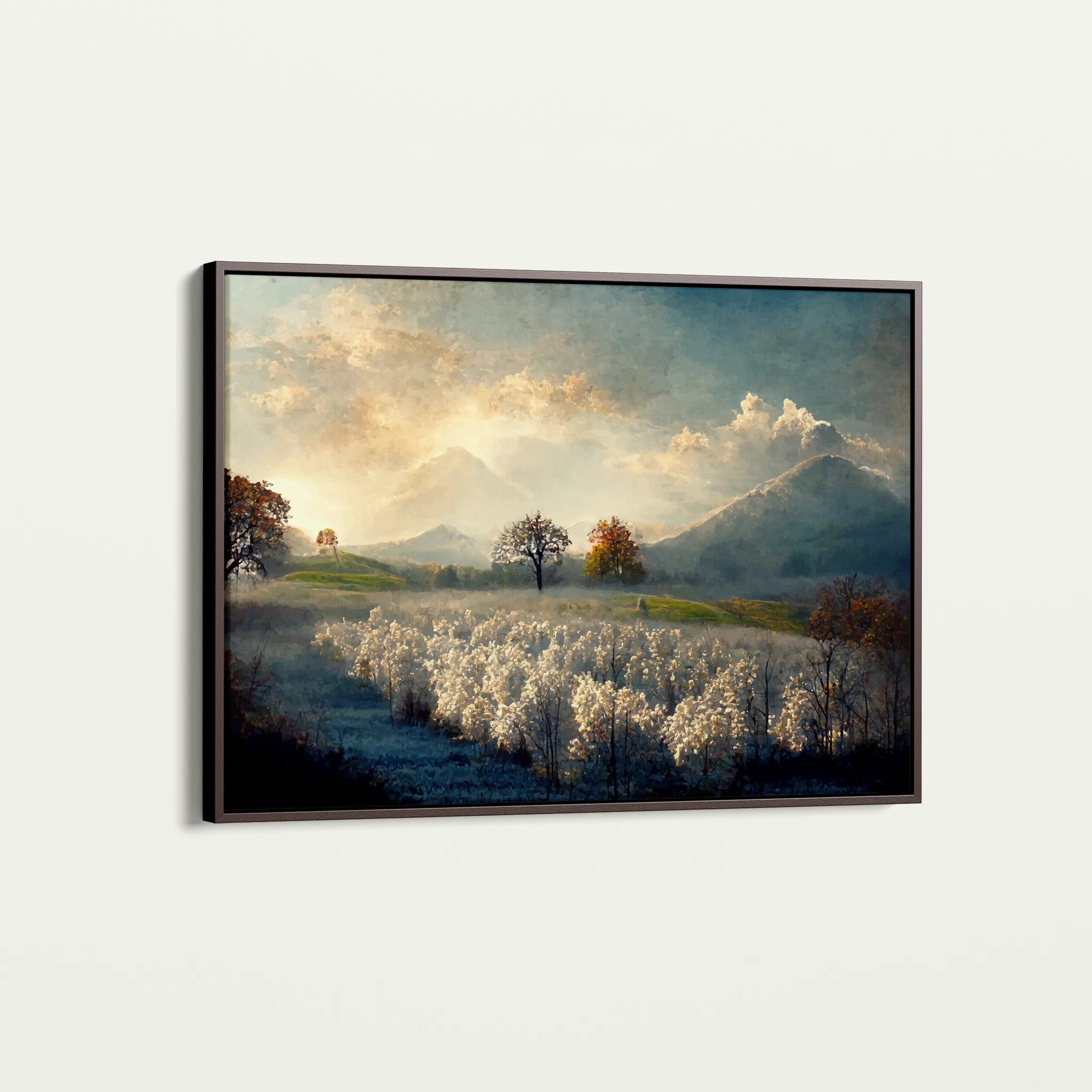 Landscape 099 Canvas Art 60 x 40 cm / Black