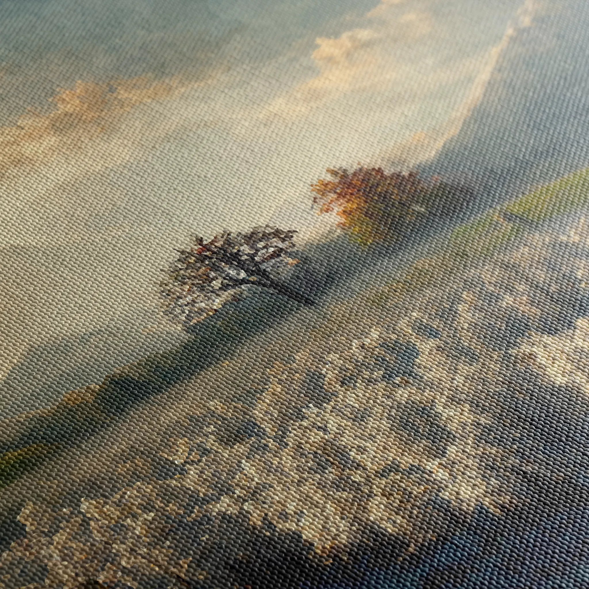 Landscape 099 Canvas Art 60 x 40 cm / Black