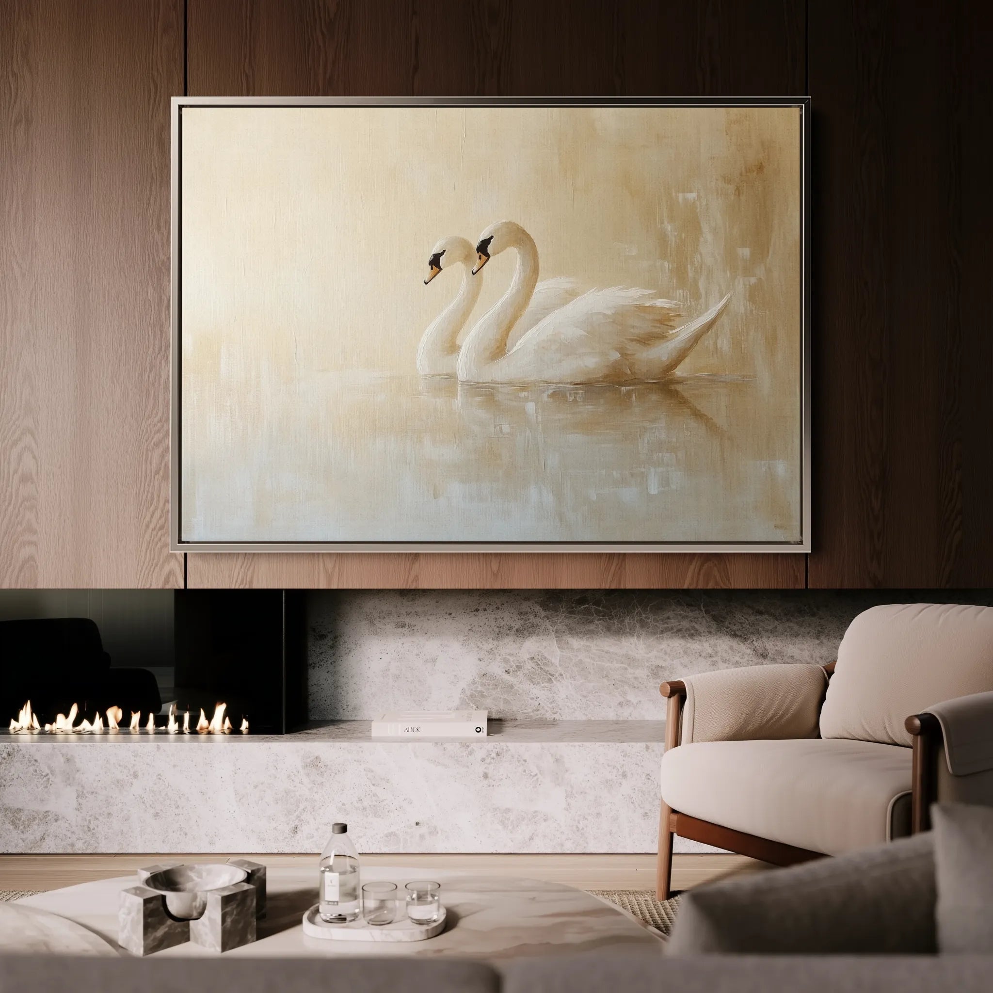 Animals 100 Canvas Art 60 x 40 cm / Black