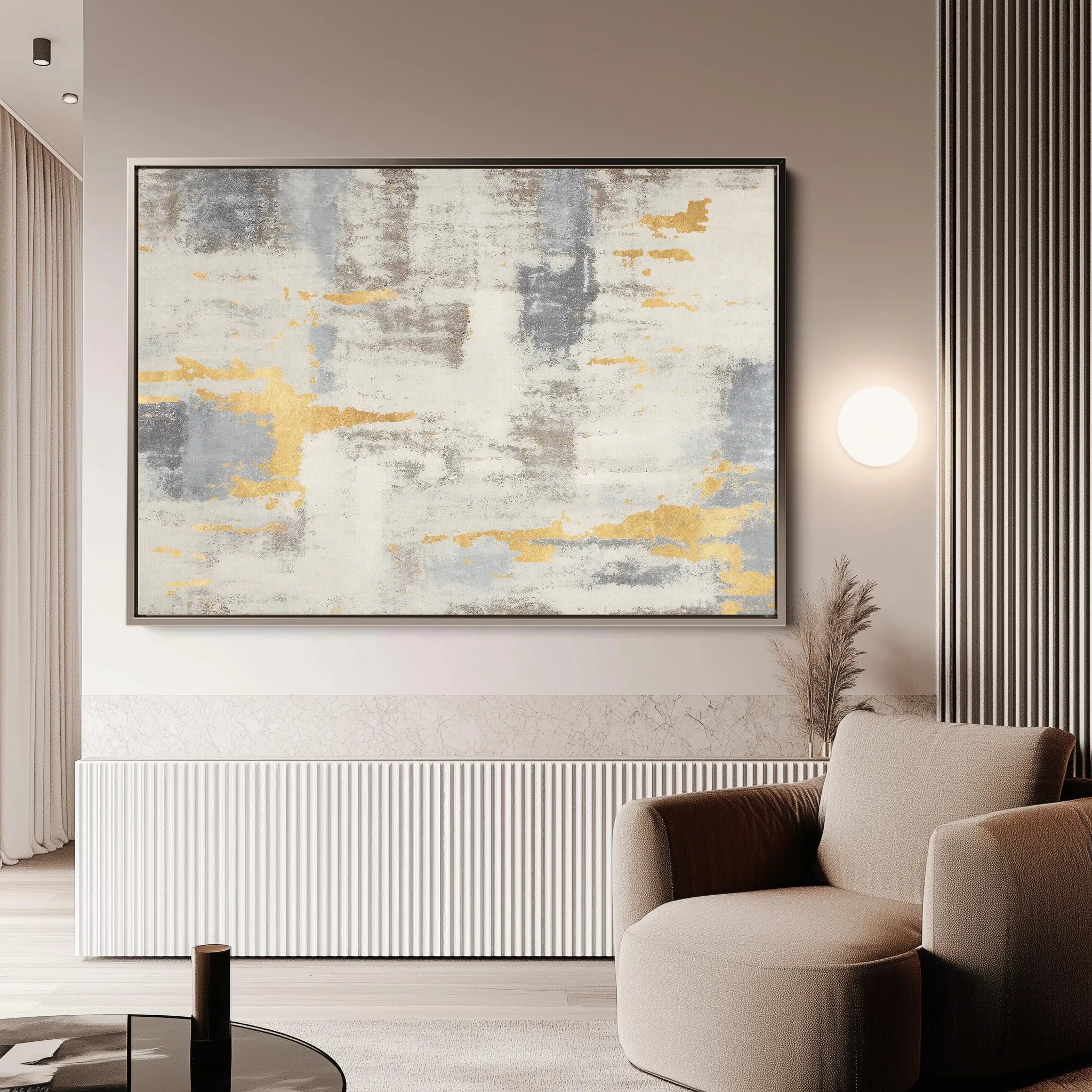Abstract 100 Canvas Art 60 x 40 cm / Black