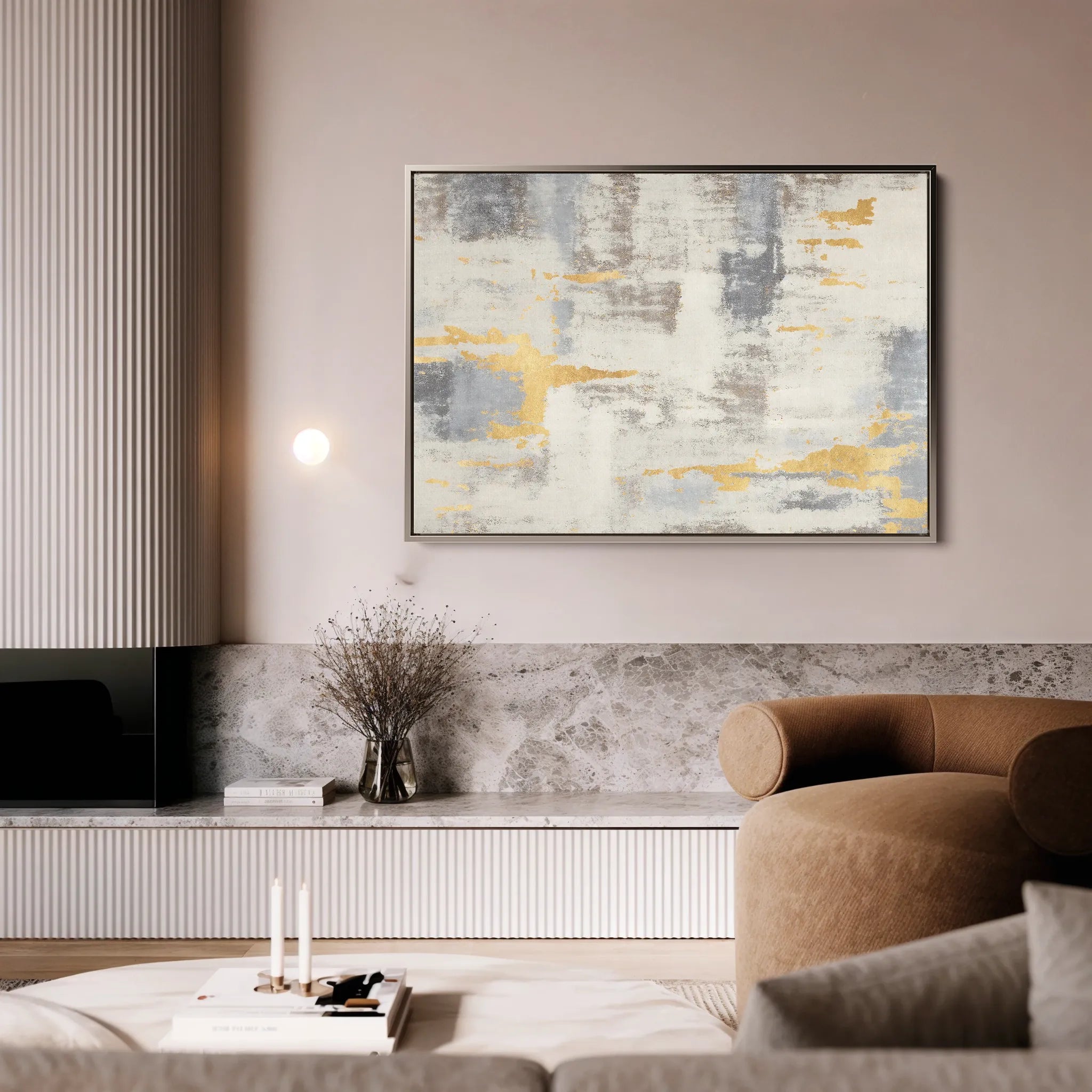 Abstract 100 Canvas Art 60 x 40 cm / Black