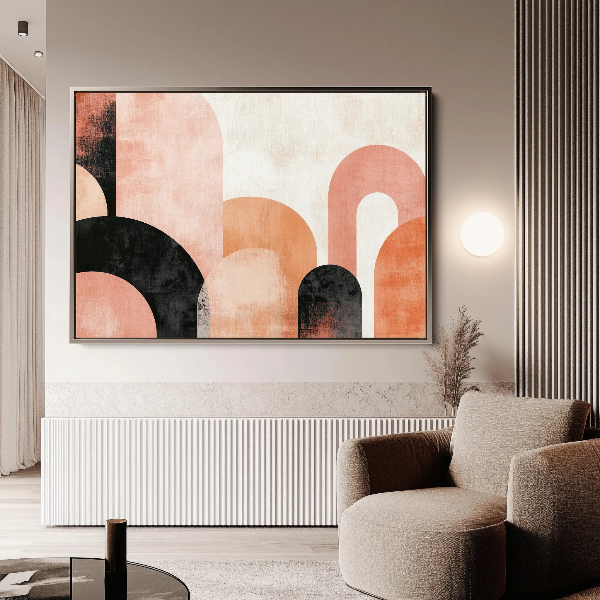Boho 100 Canvas Art 60 x 40 cm / Black