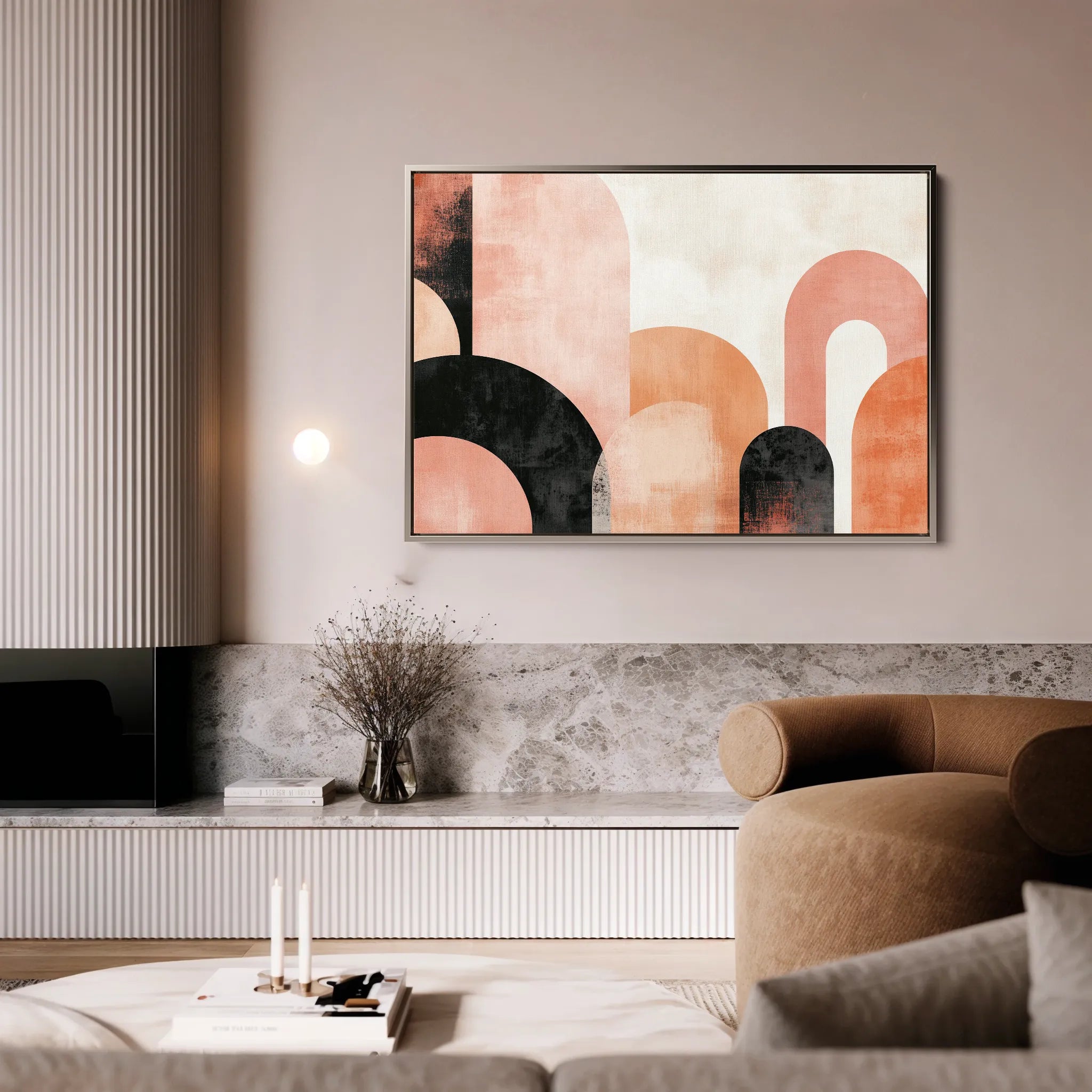 Boho 100 Canvas Art 60 x 40 cm / Black