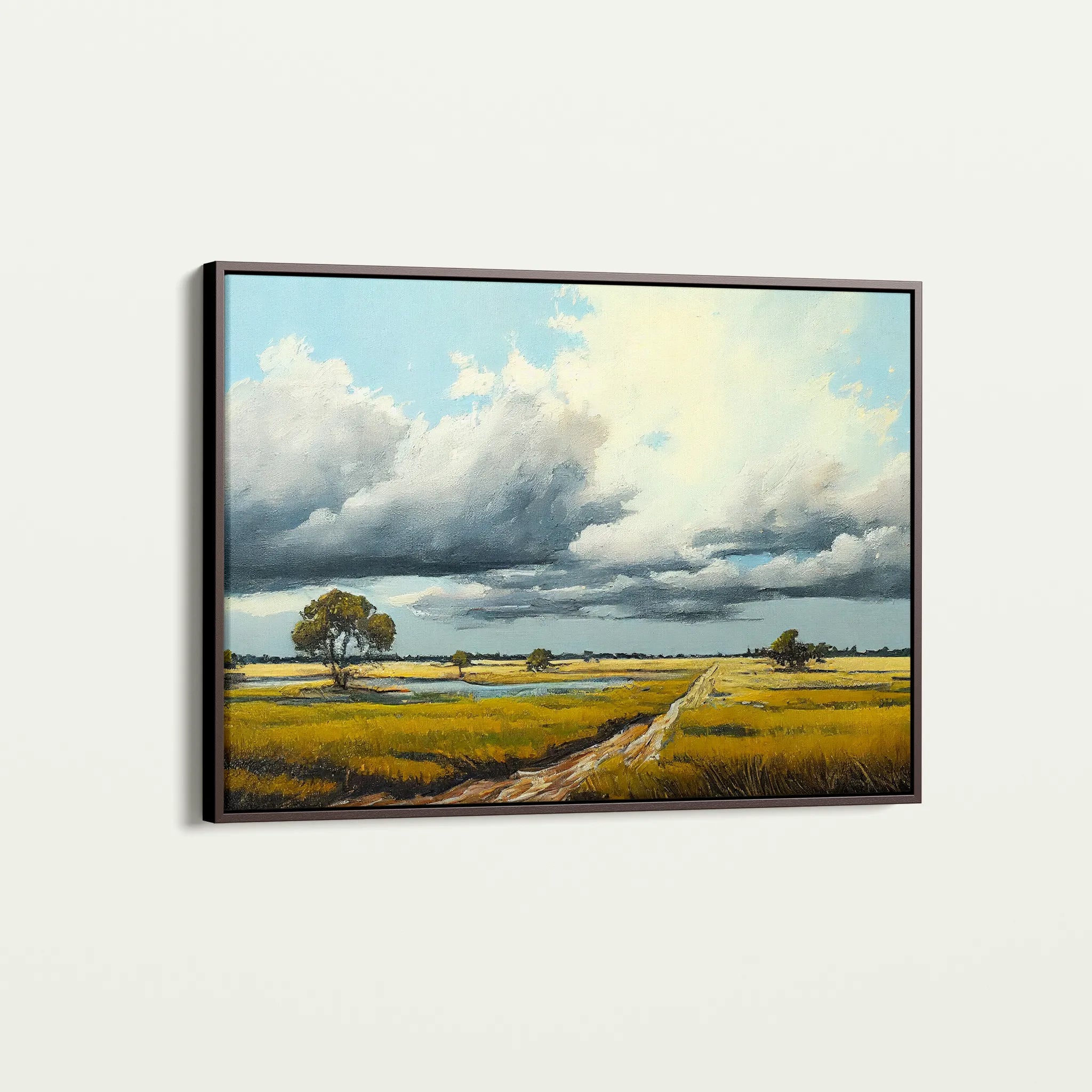 Landscape 100 Canvas Art 60 x 40 cm / Black