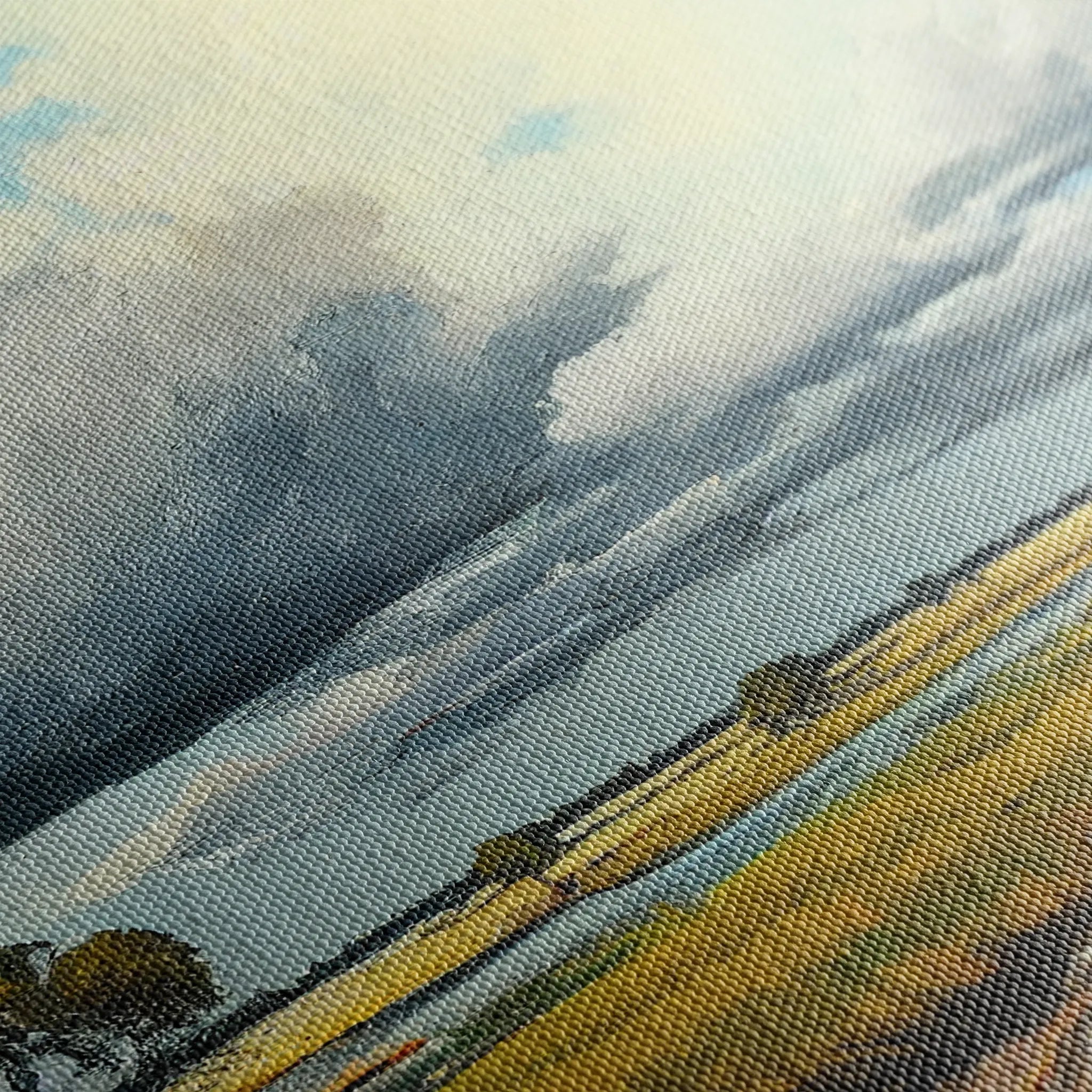 Landscape 100 Canvas Art 60 x 40 cm / Black
