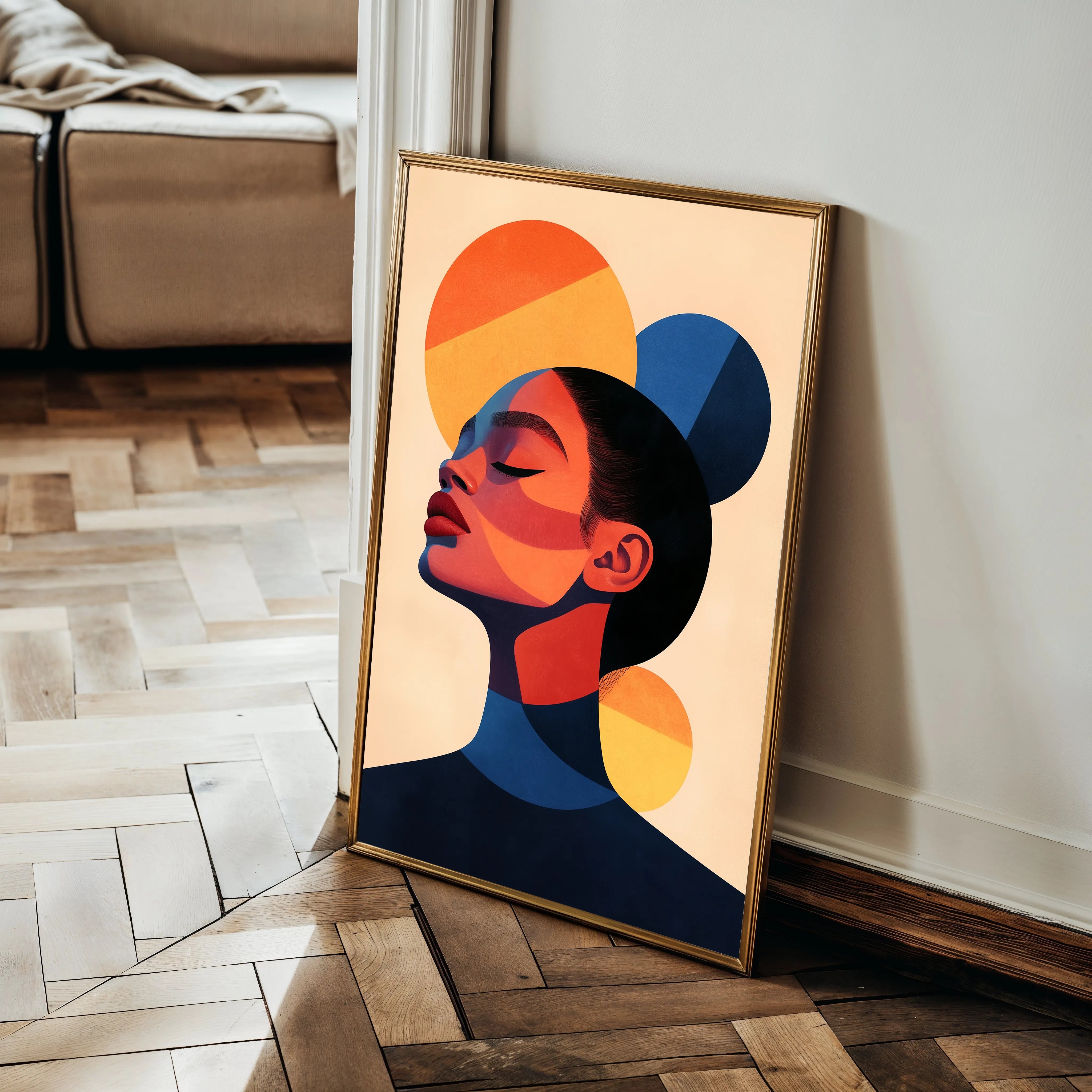 Portrait 100 Canvas Art 60 x 40 cm / Black