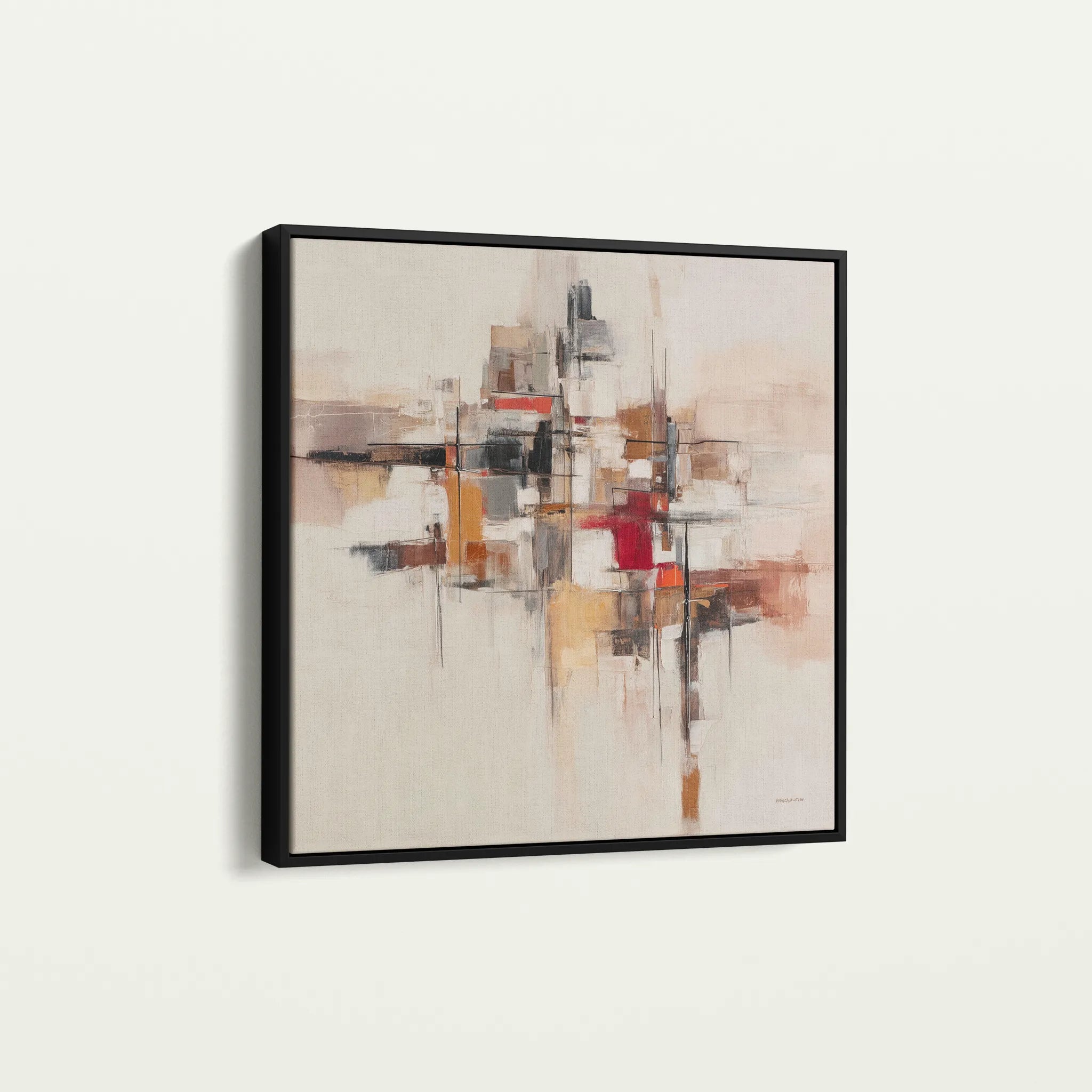 Abstract 1000 Canvas Art 60 x 60 cm / Black