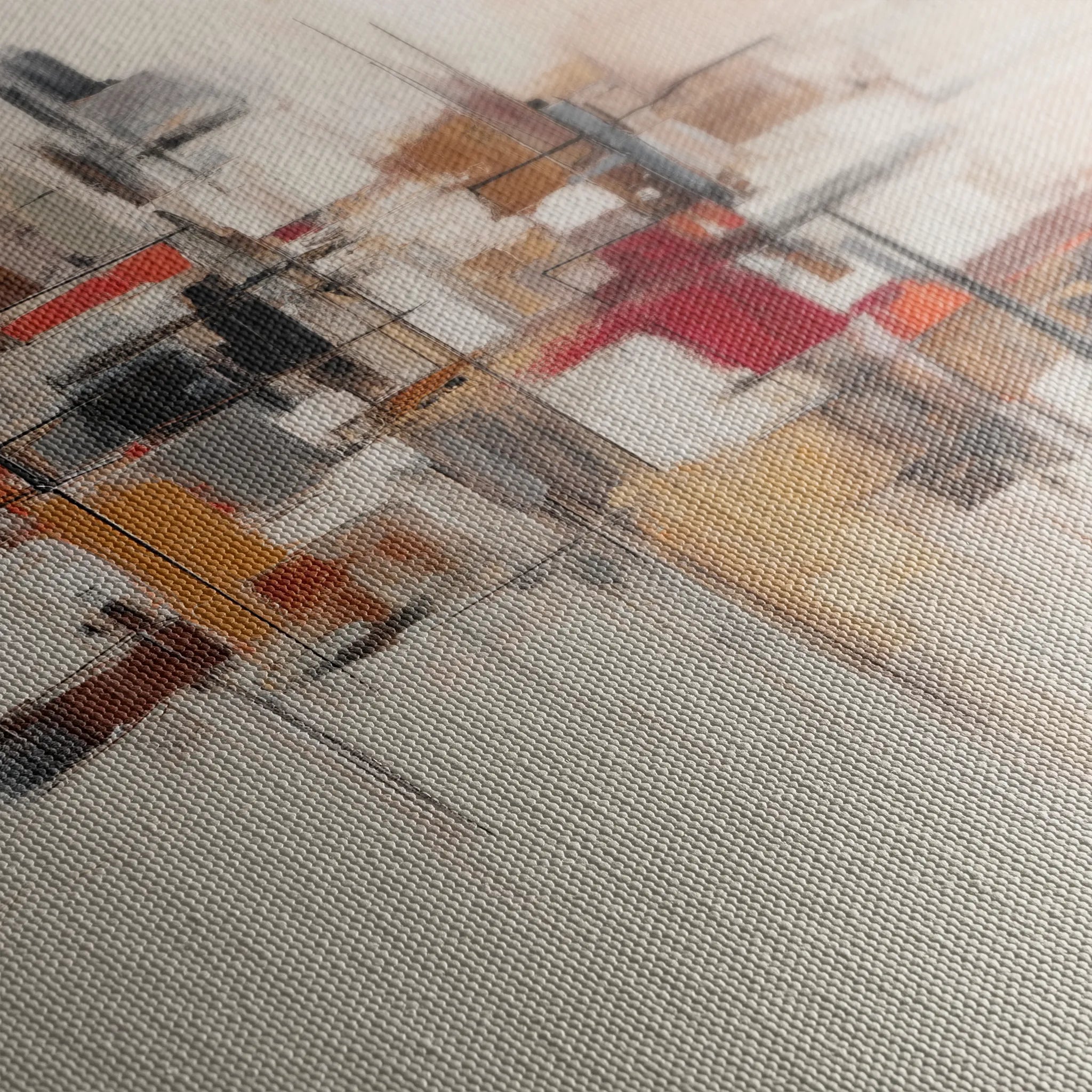 Abstract 1000 Canvas Art 60 x 60 cm / Black