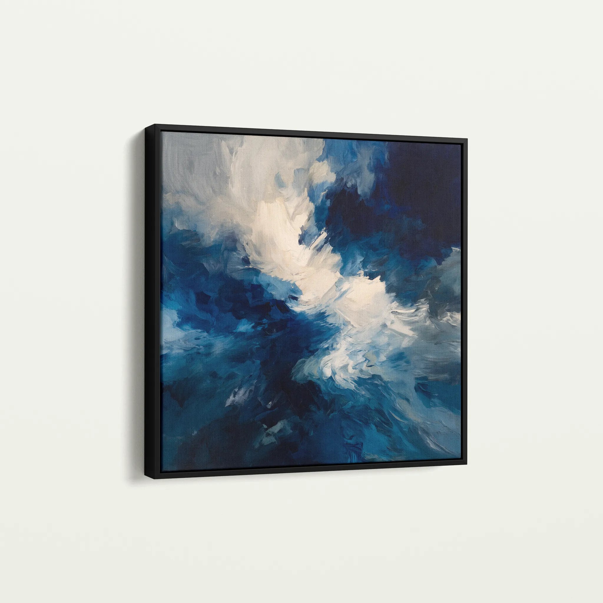Abstract 1003 Canvas Art 60 x 60 cm / Black
