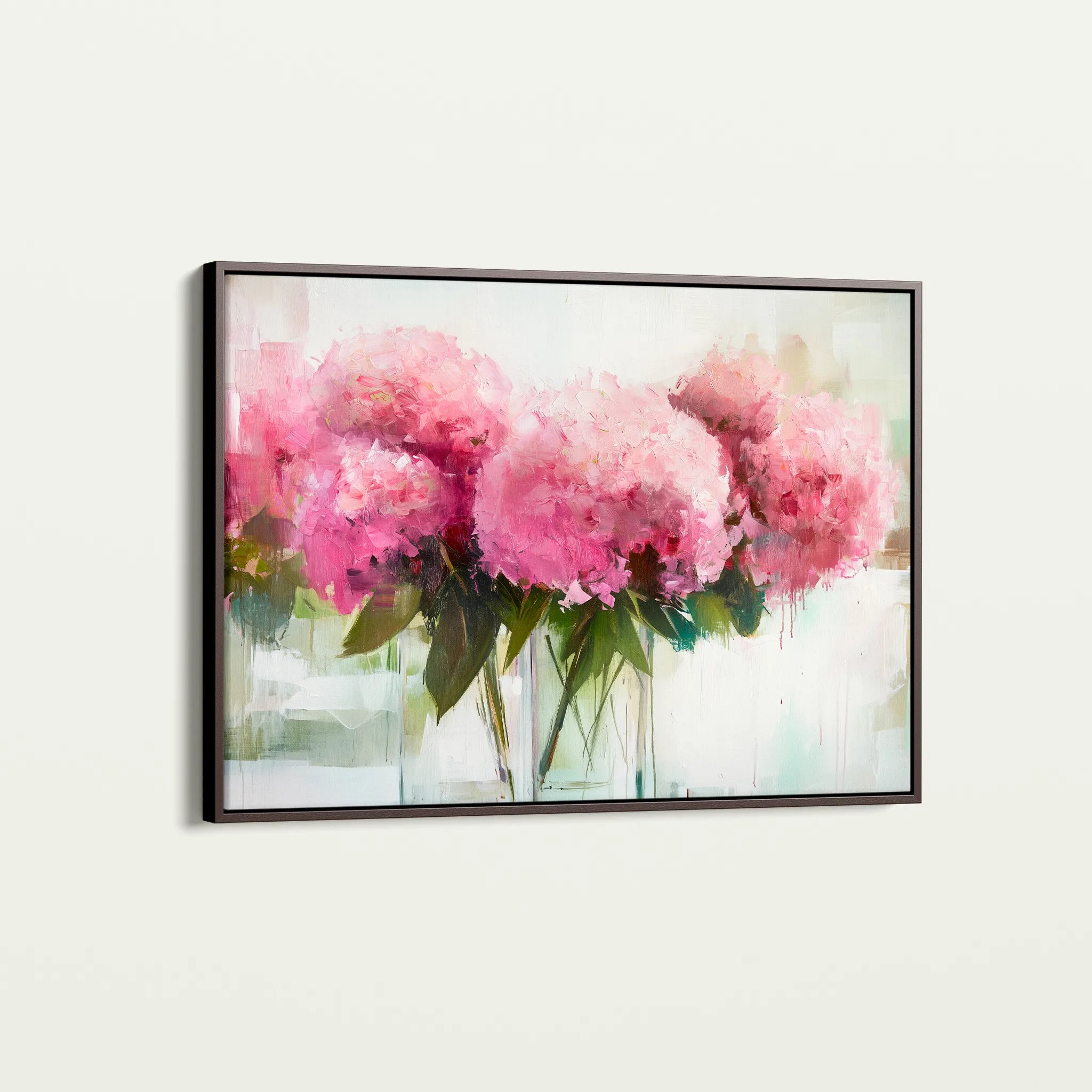 Floral 1003 Canvas Art 60 x 40 cm / Black