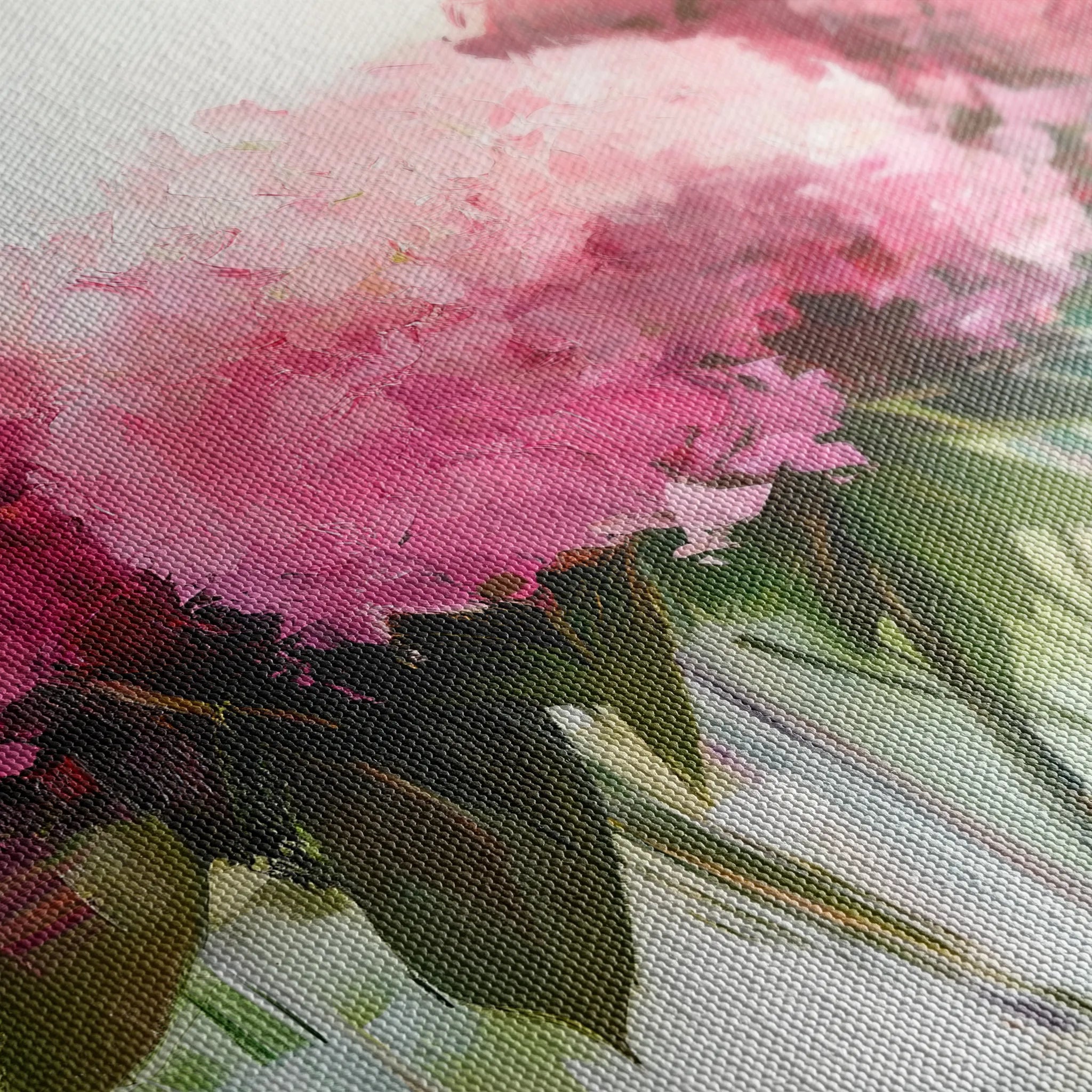 Floral 1003 Canvas Art 60 x 40 cm / Black
