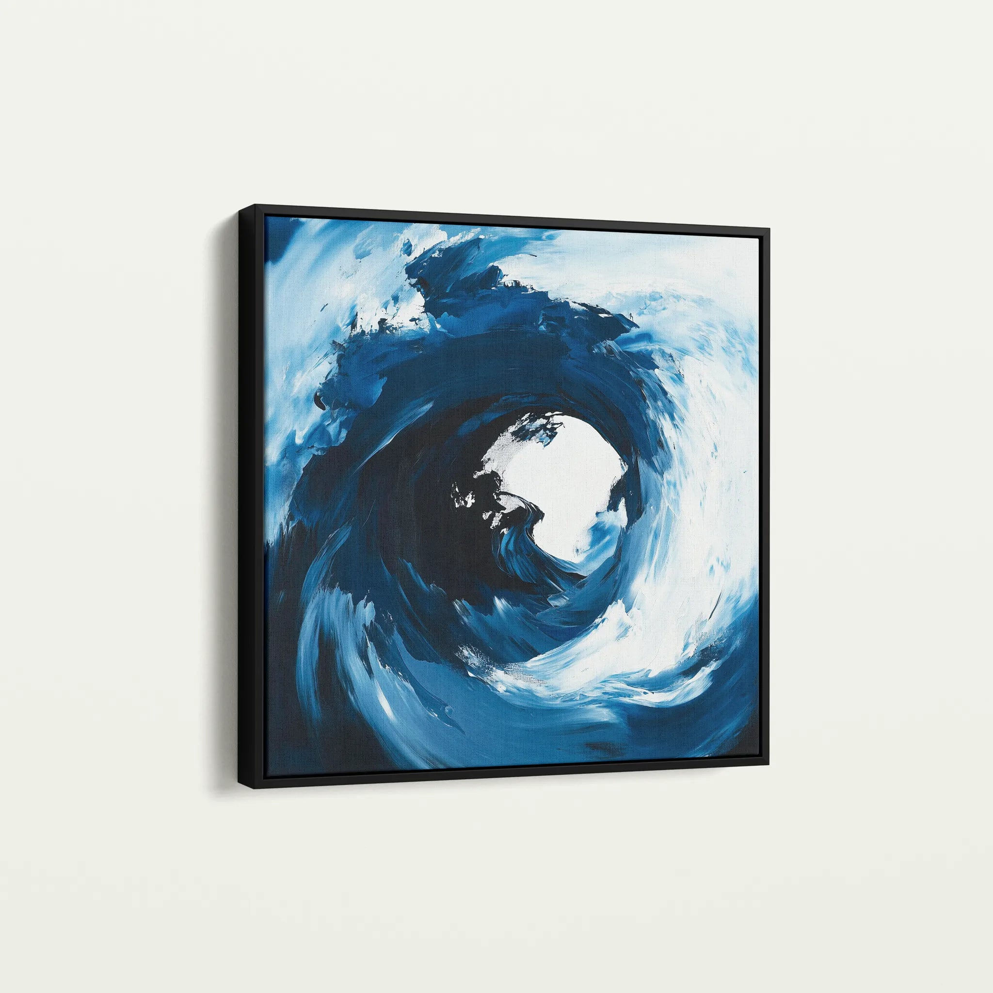 Abstract 1007 Canvas Art 60 x 60 cm / Black