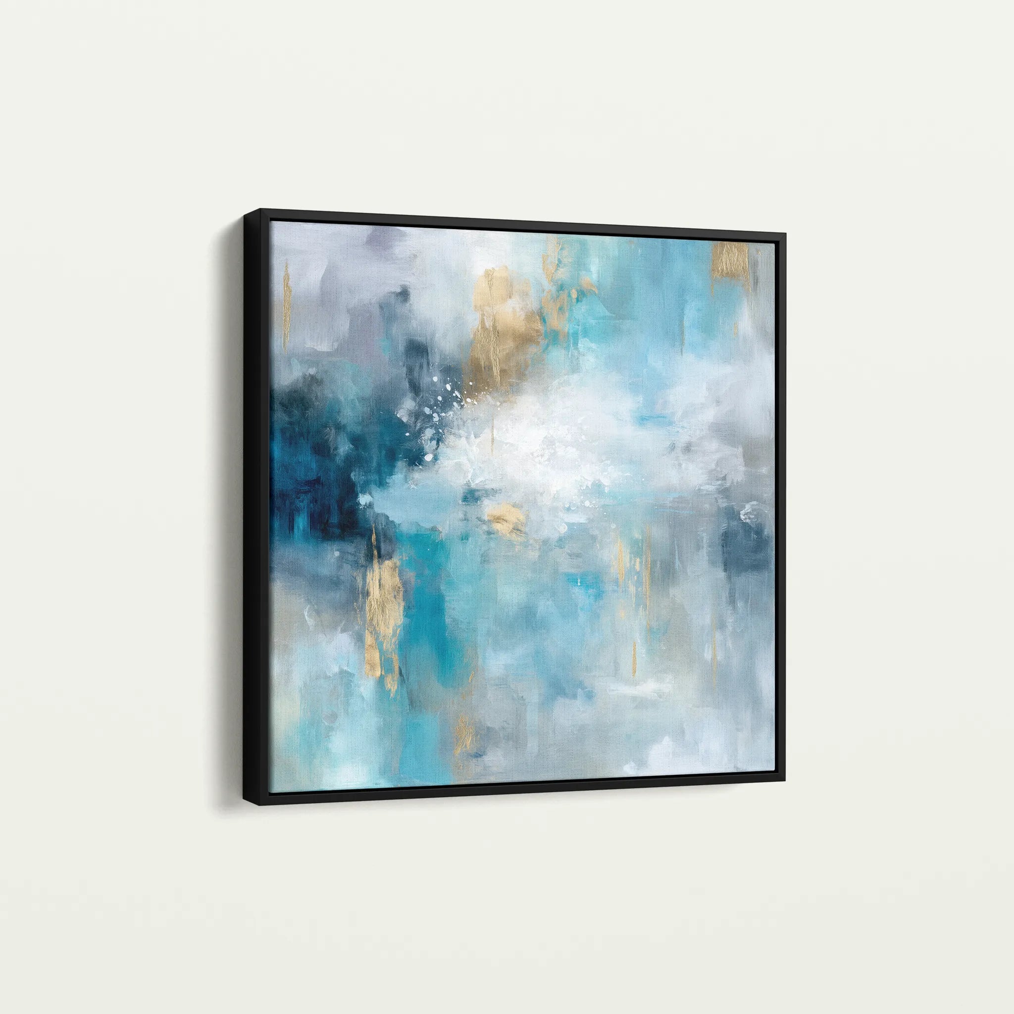 Abstract 1009 Canvas Art 60 x 60 cm / Black