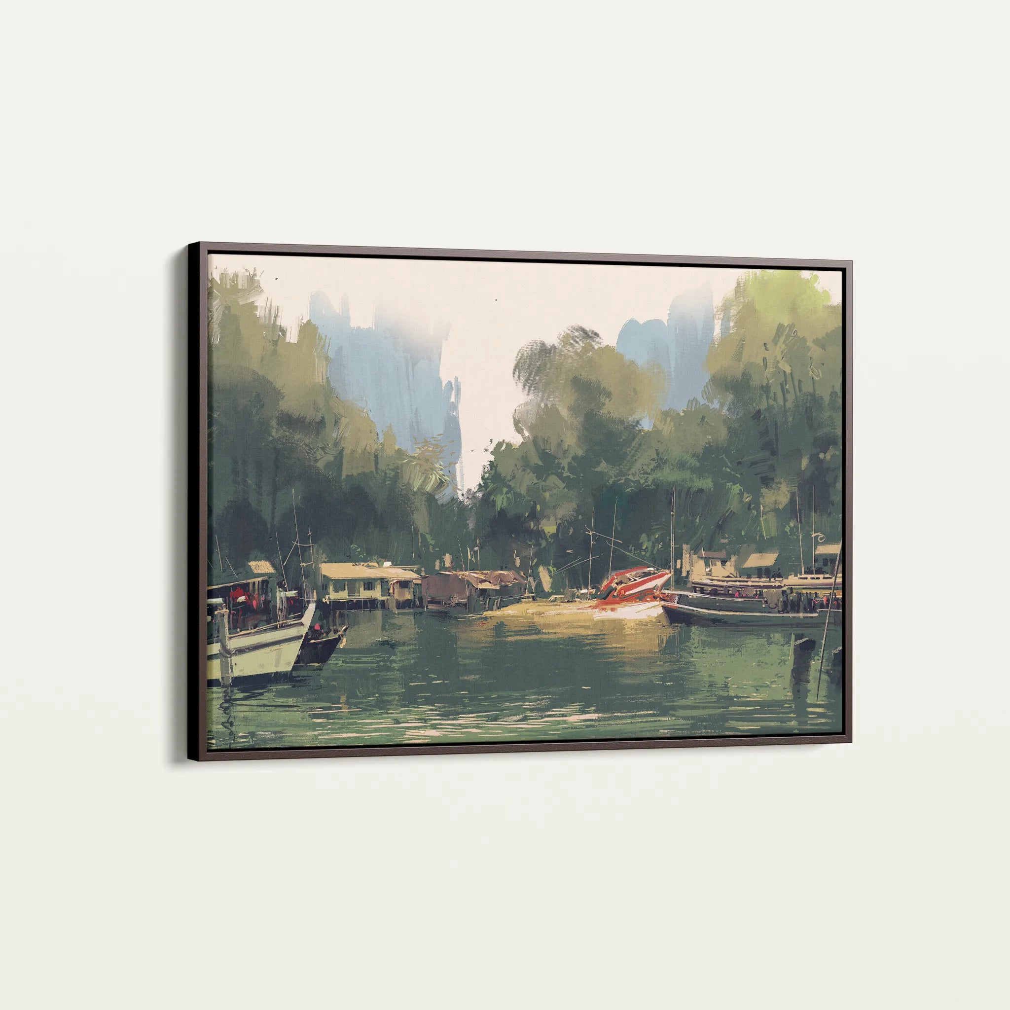 Landscape 101 Canvas Art 60 x 40 cm / Black