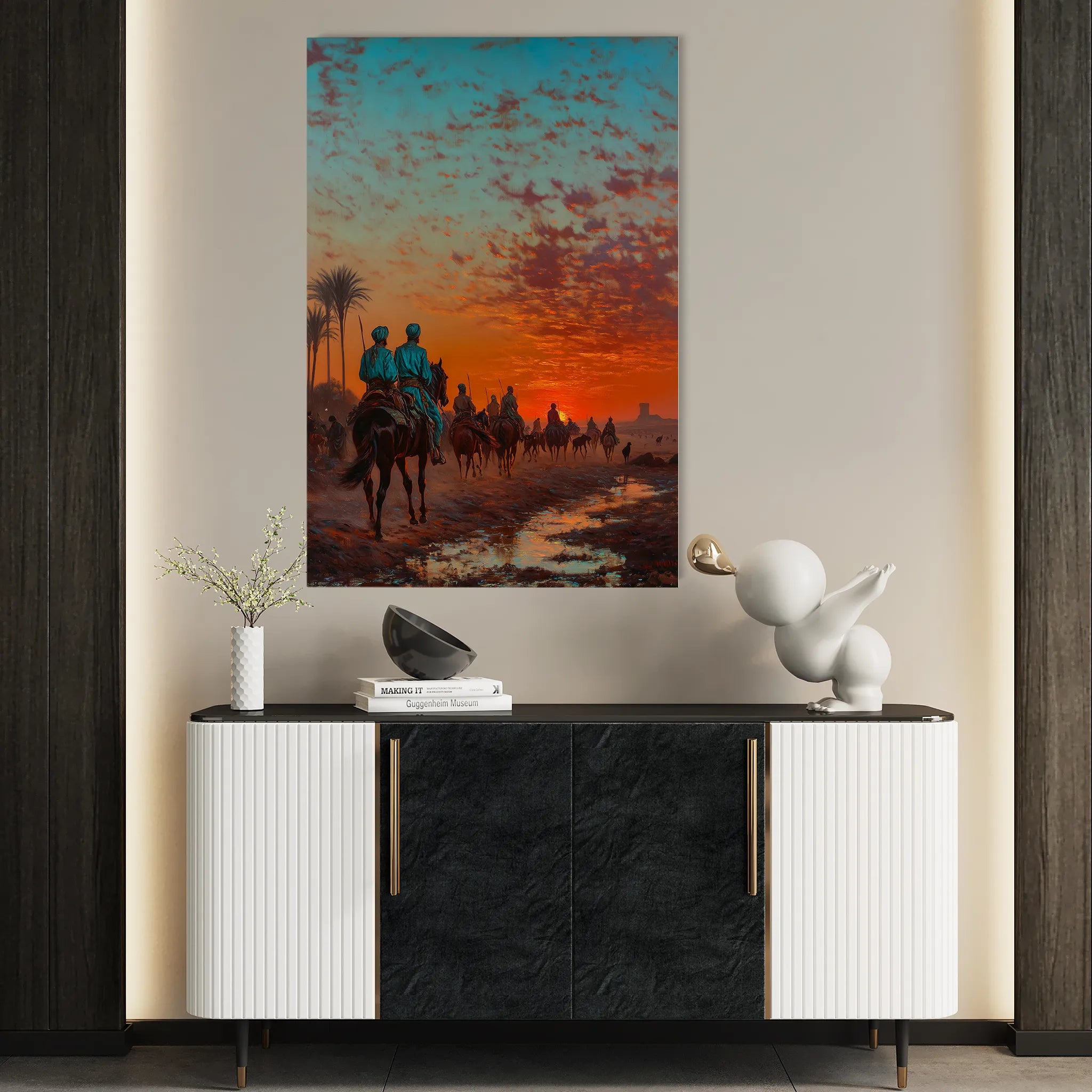 Orientalist 101 Canvas Art 60 x 40 cm / Black