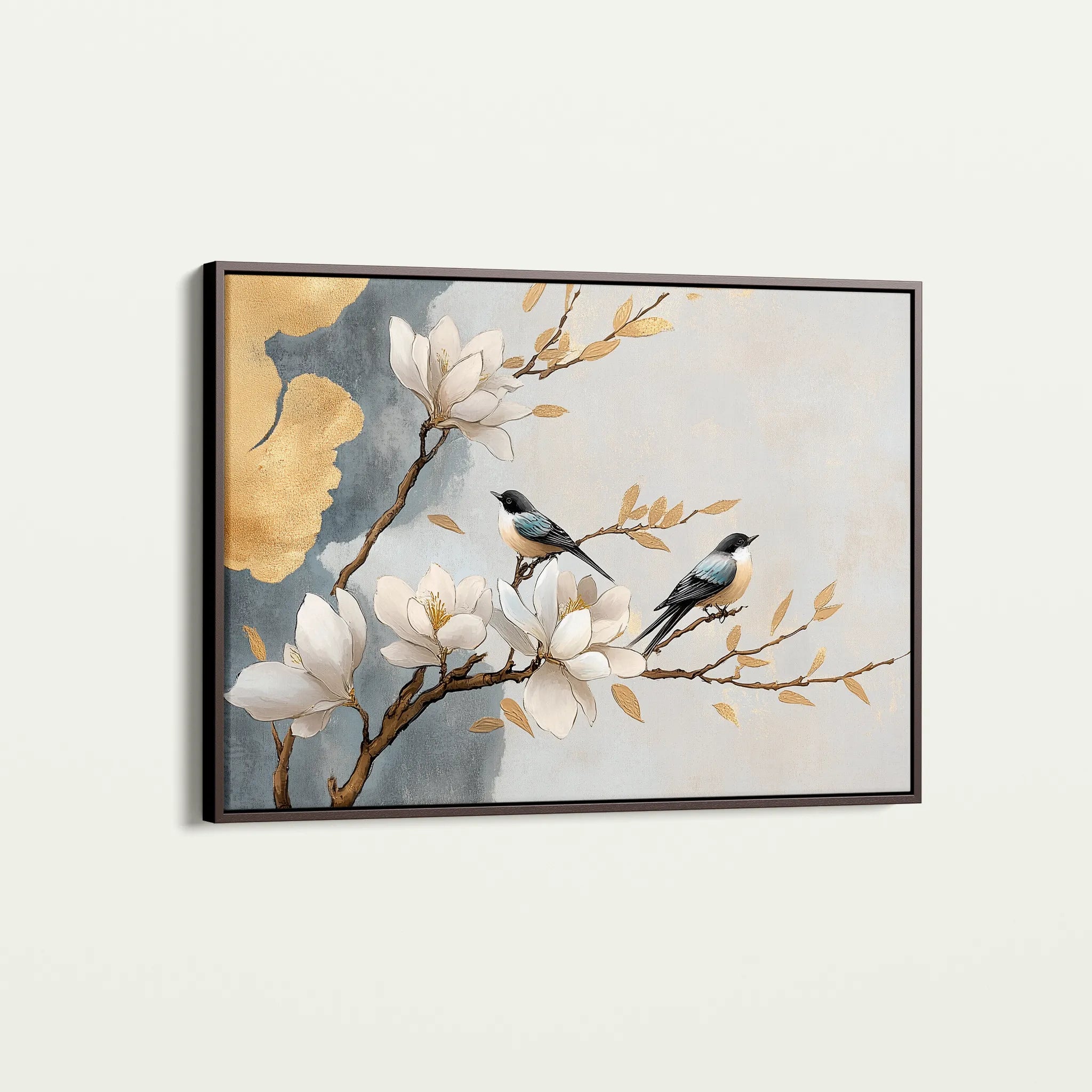 Floral 1010 Canvas Art 60 x 40 cm / Black