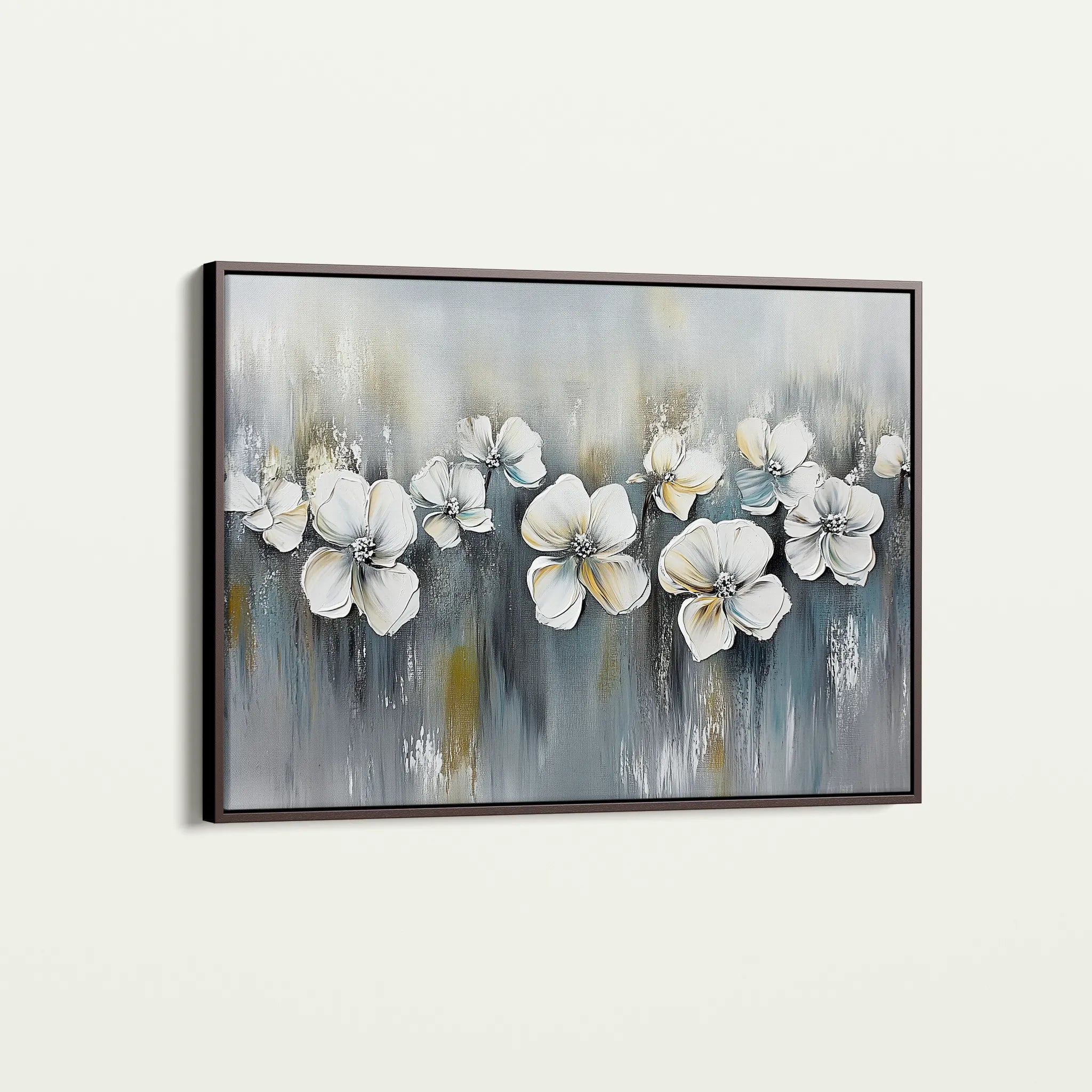 Floral 1011 Canvas Art 60 x 40 cm / Black