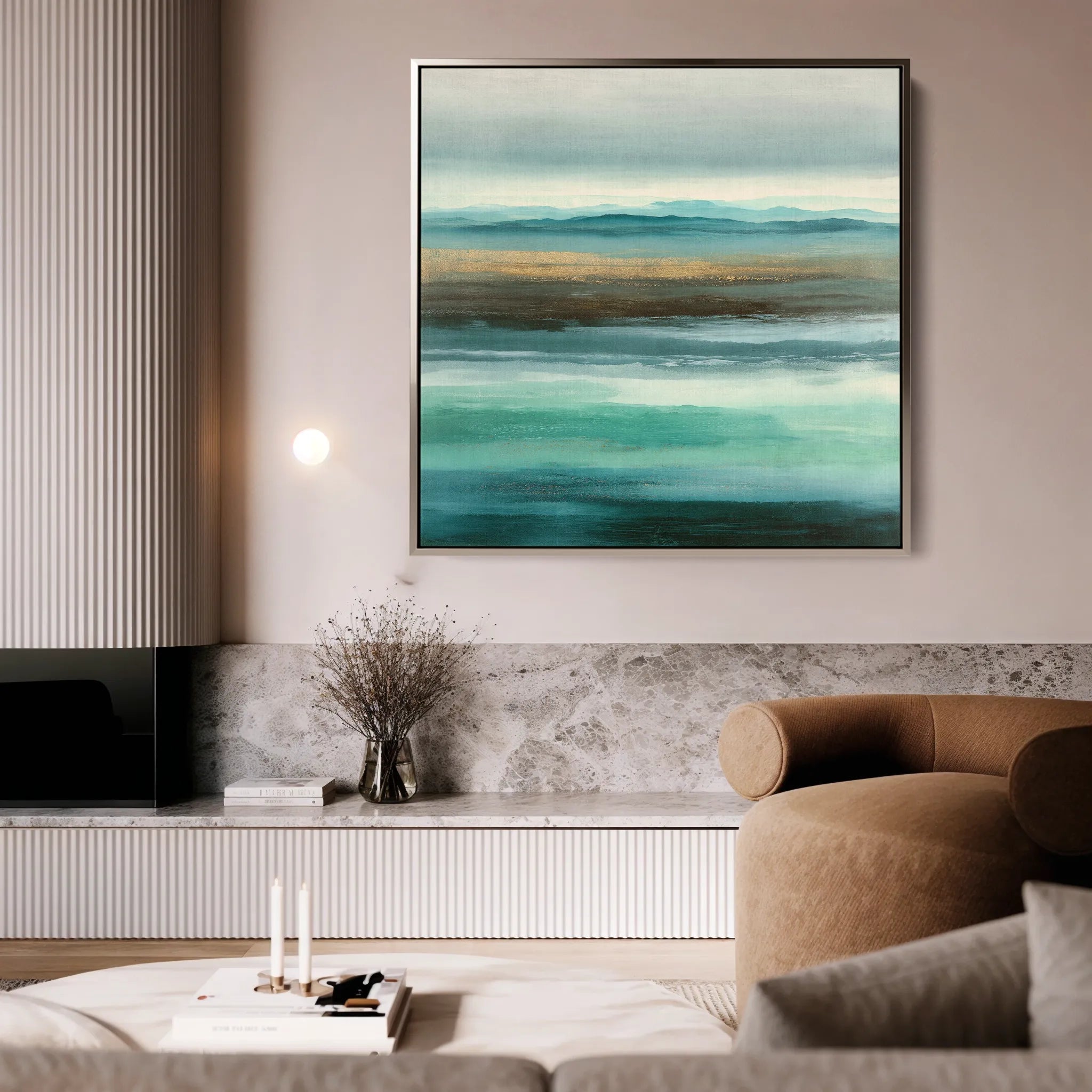 Abstract 1013 Canvas Art 60 x 60 cm / Black