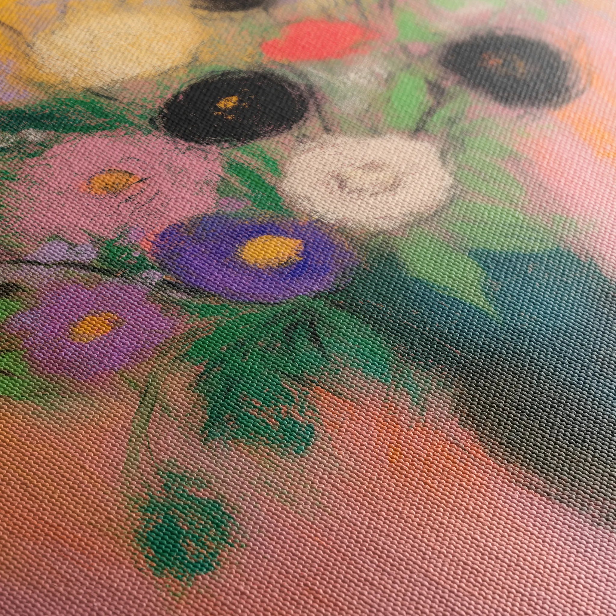 Floral 1013 Canvas Art 60 x 40 cm / Black