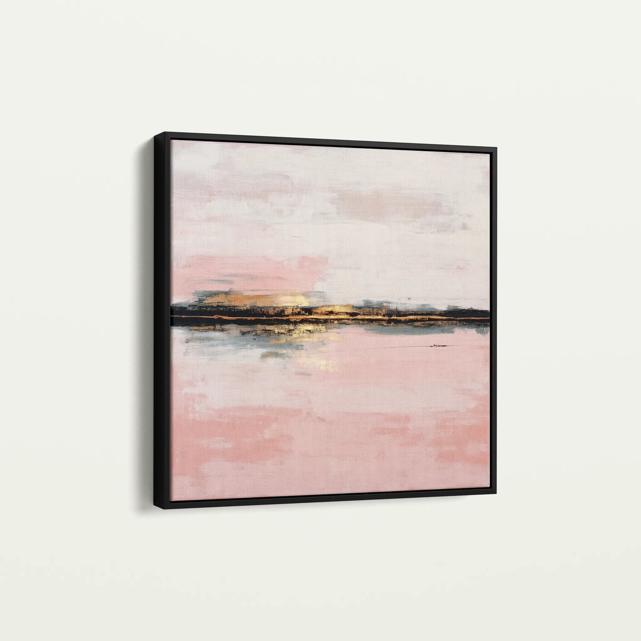 Abstract 1015 Canvas Art 60 x 60 cm / Black