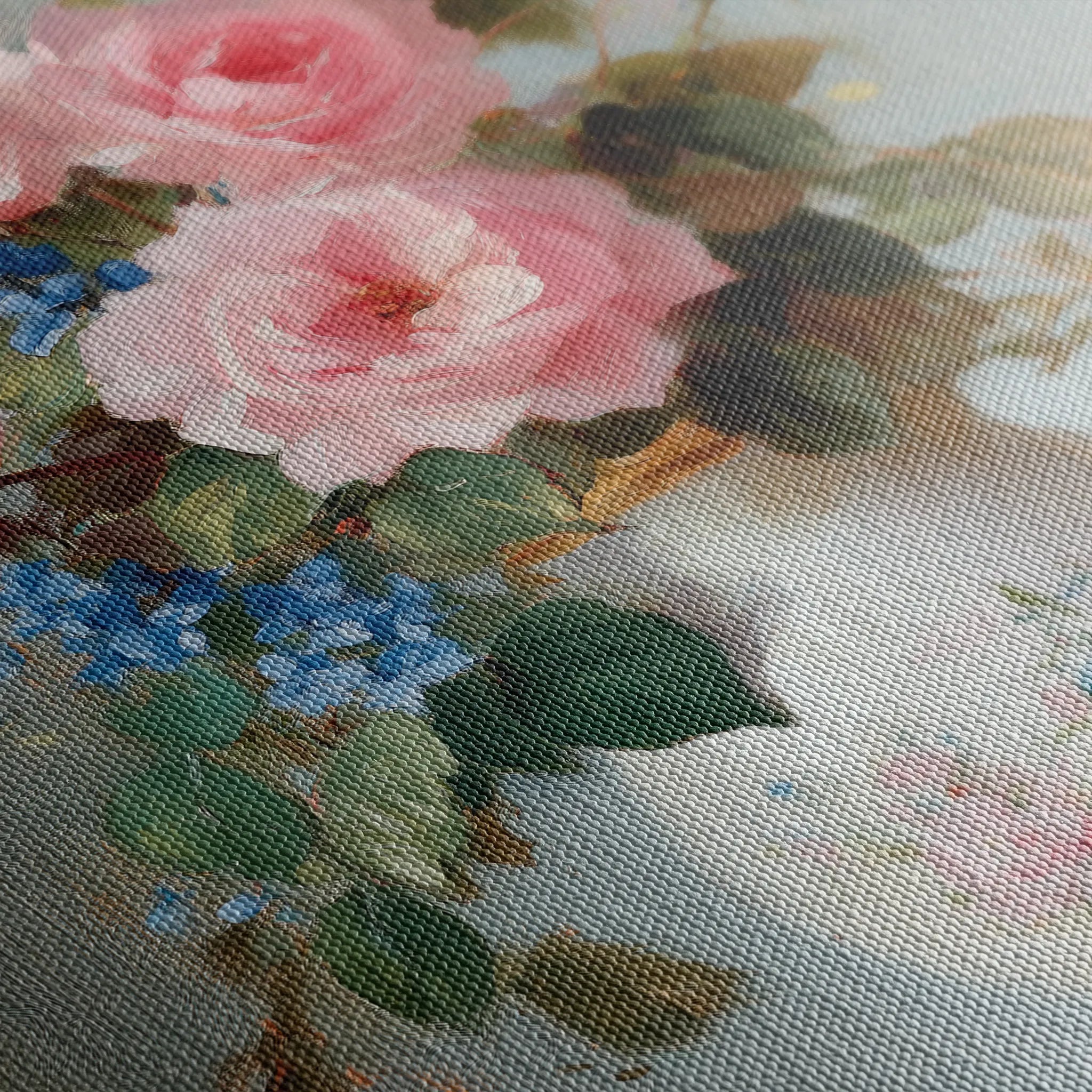 Floral 1019 Canvas Art 60 x 40 cm / Black