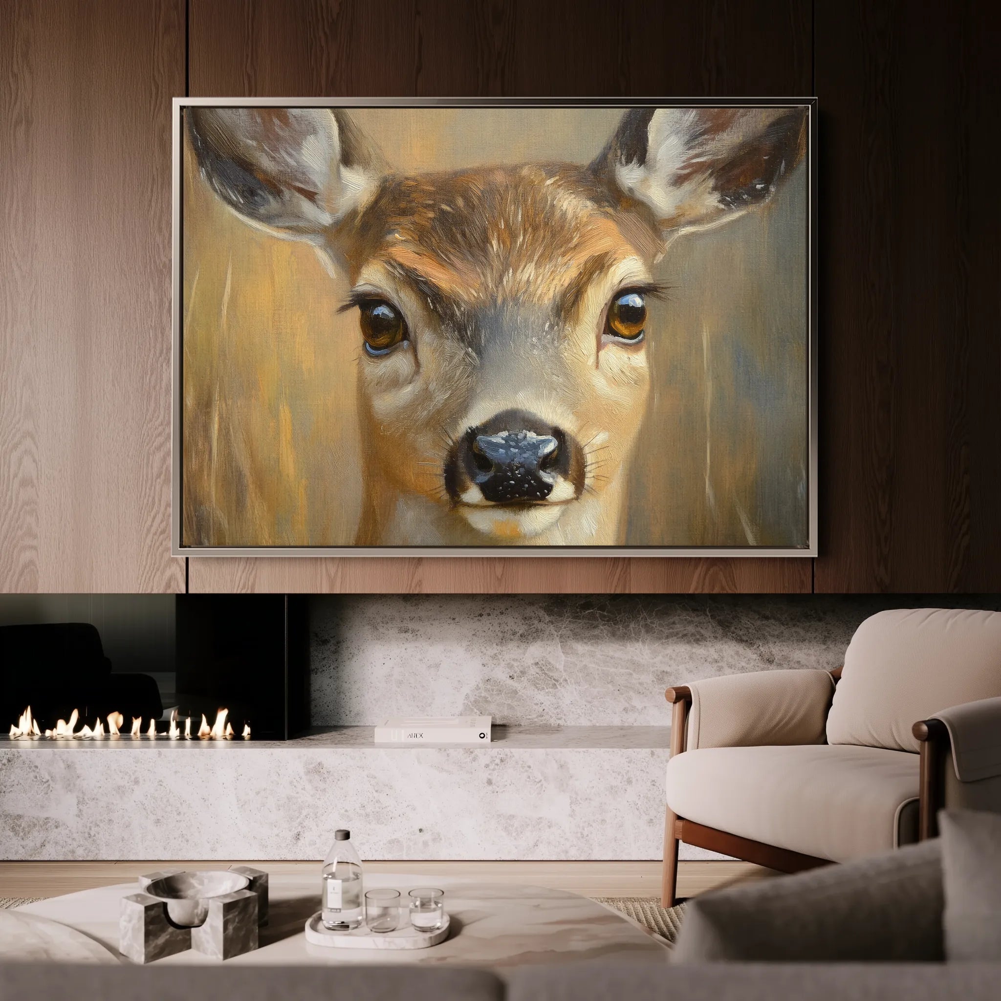 Animals 102 Canvas Art 60 x 40 cm / Black