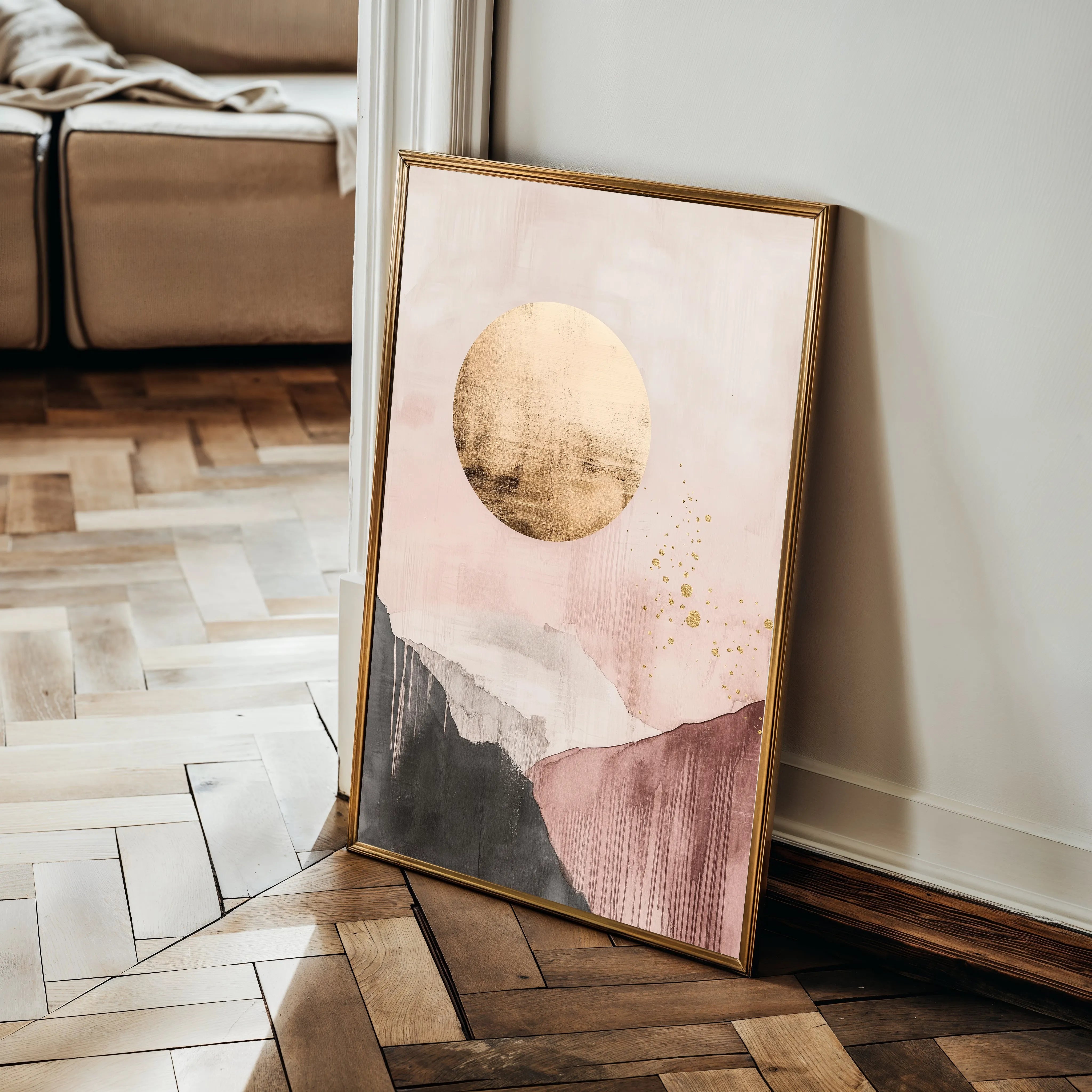 Boho 102 Canvas Art 60 x 40 cm / Black