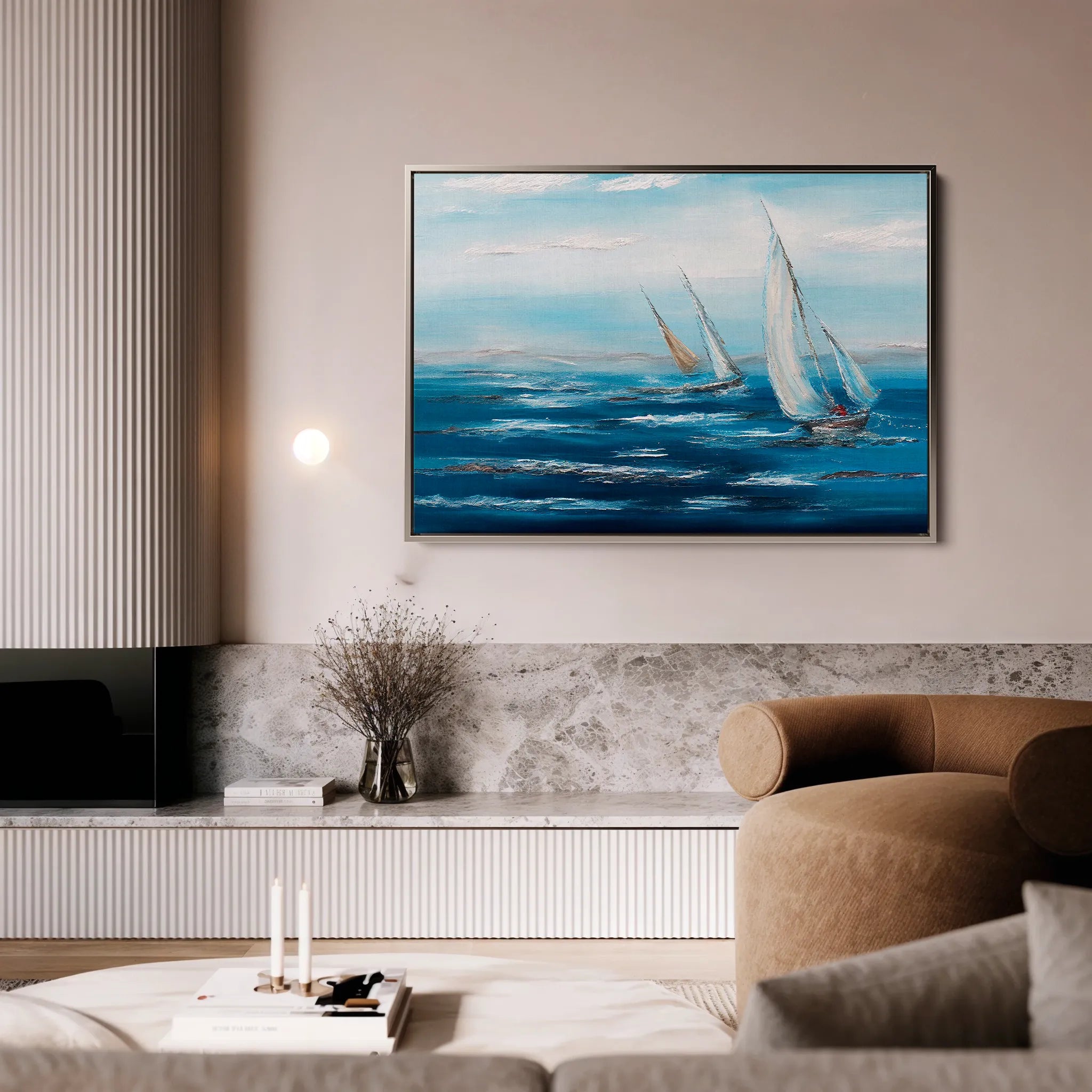 Landscape 102 Canvas Art 60 x 40 cm / Black