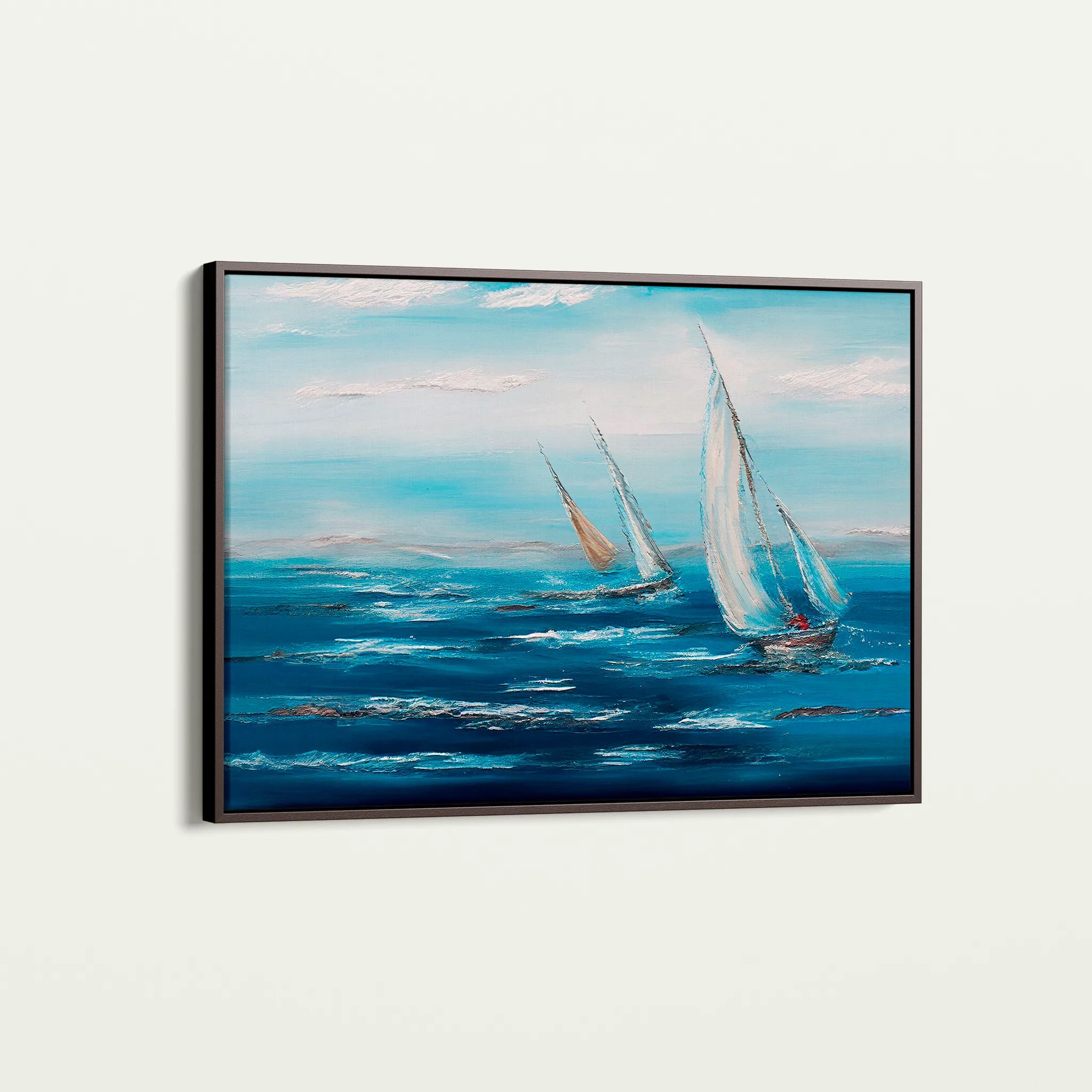 Landscape 102 Canvas Art 60 x 40 cm / Black