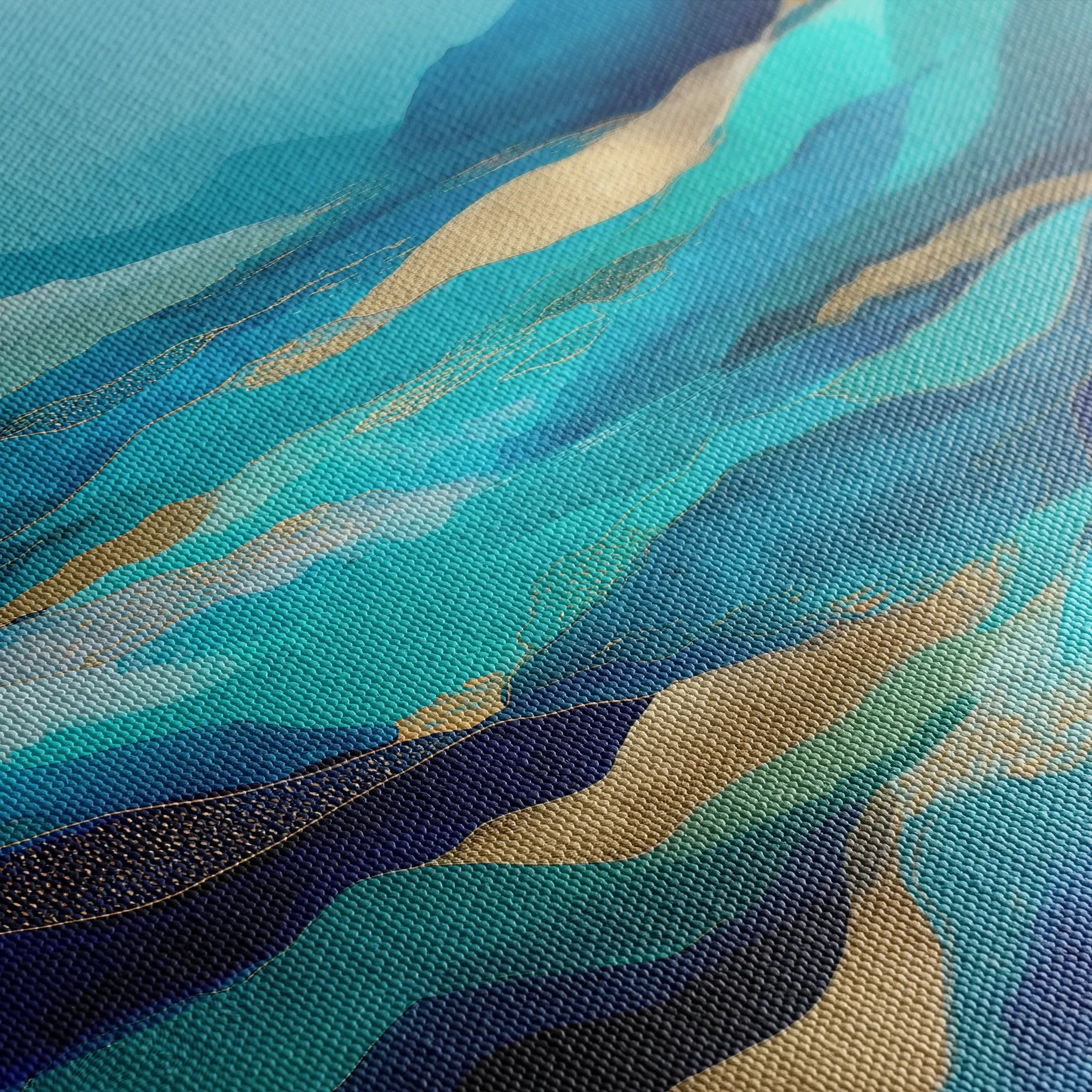 Abstract 1020 Canvas Art 60 x 60 cm / Black