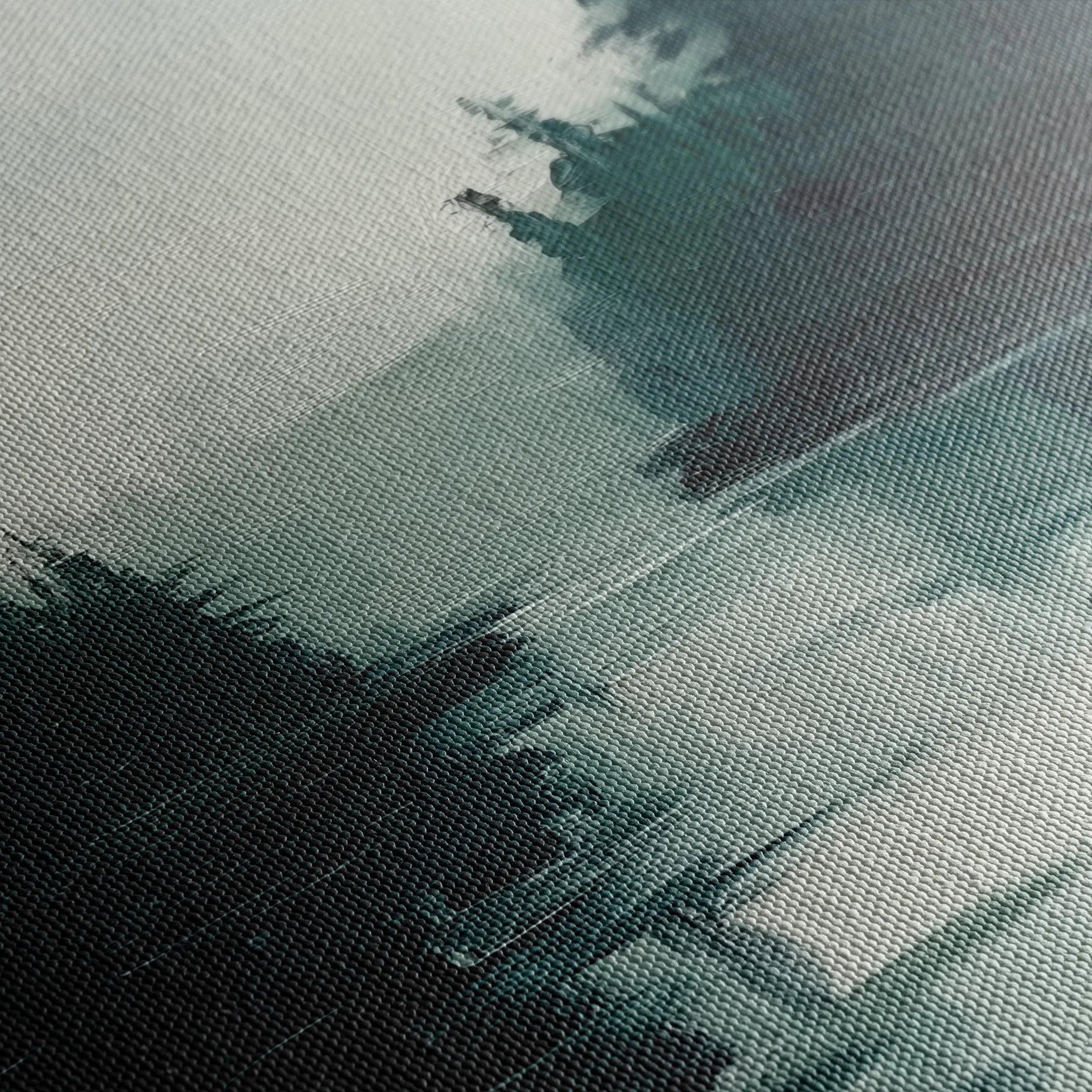 Abstract 1021 Canvas Art 60 x 60 cm / Black