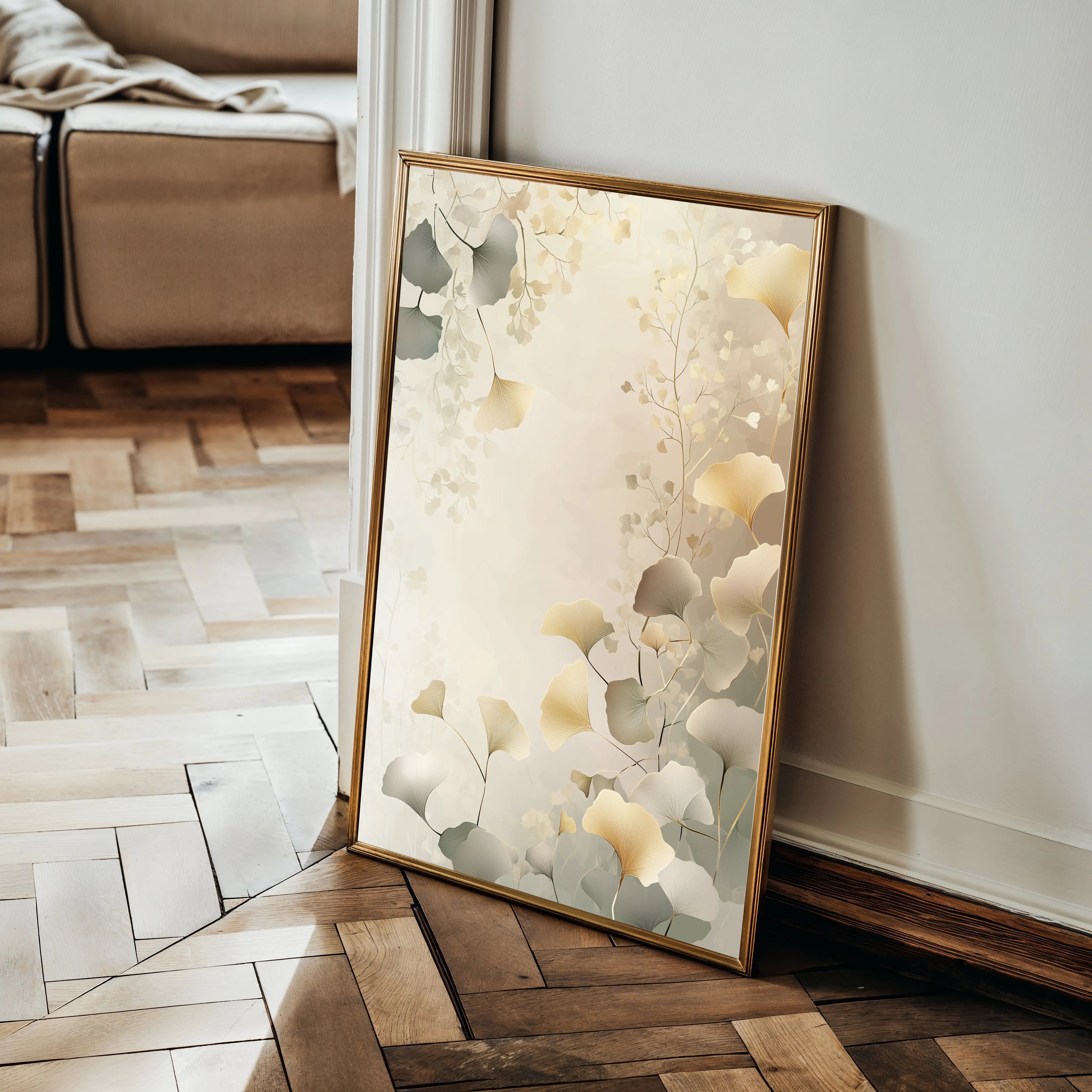 Floral 1021 Canvas Art 60 x 40 cm / Black