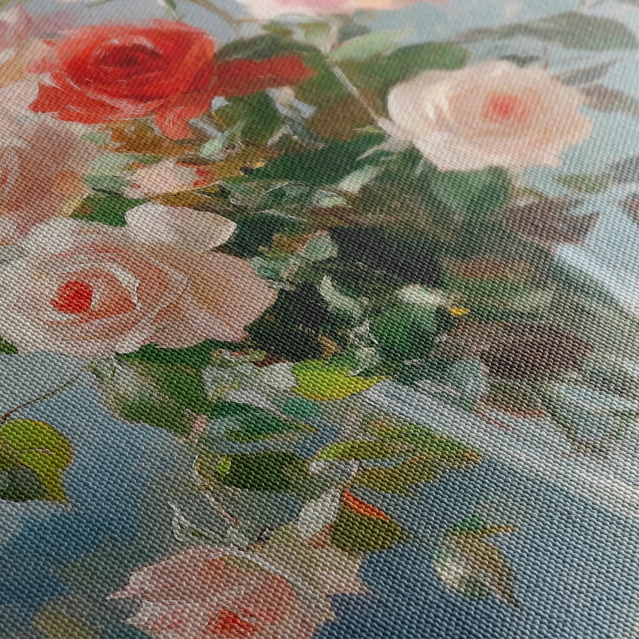 Floral 1023 Canvas Art 60 x 40 cm / Black