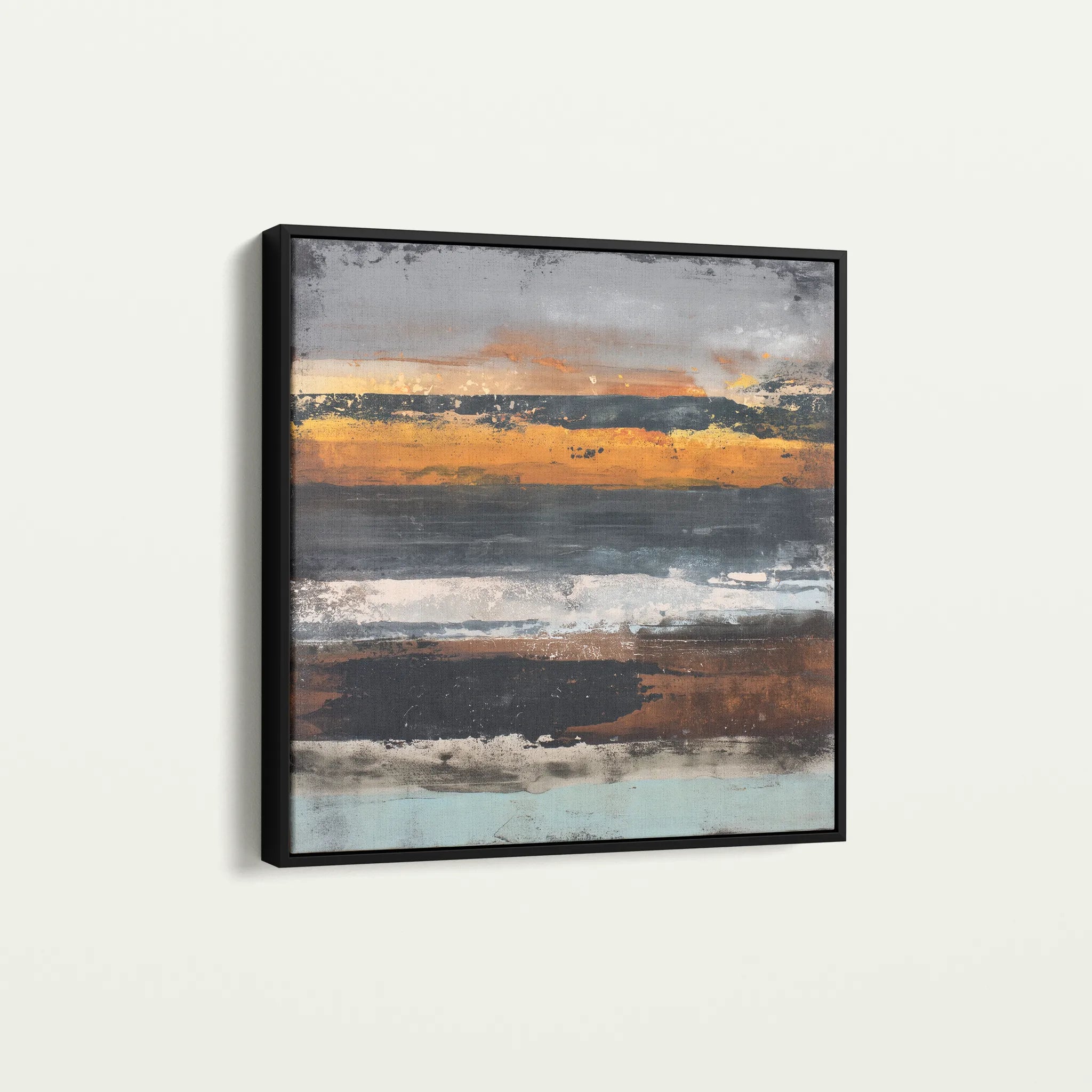 Abstract 1024 Canvas Art 60 x 60 cm / Black