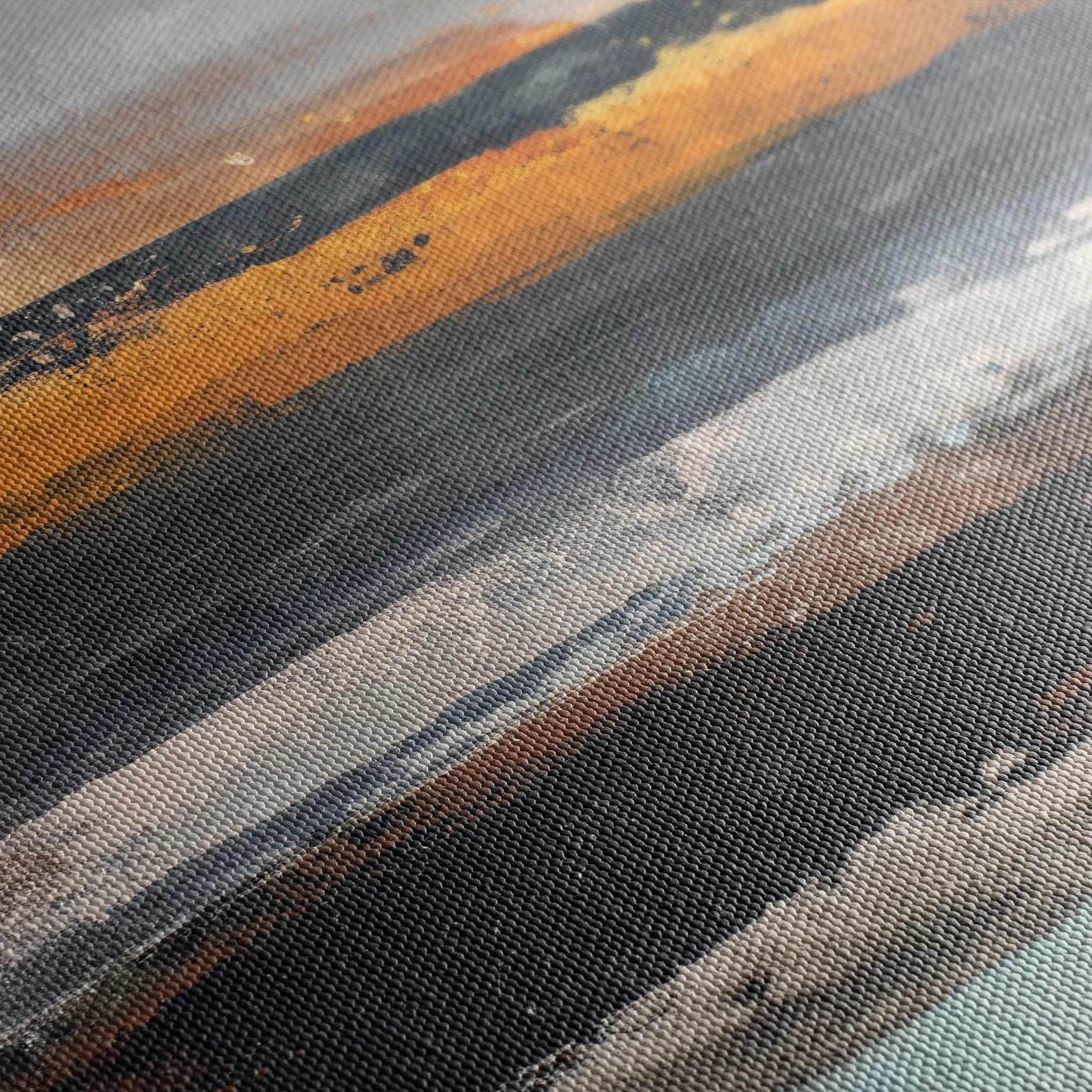 Abstract 1024 Canvas Art 60 x 60 cm / Black