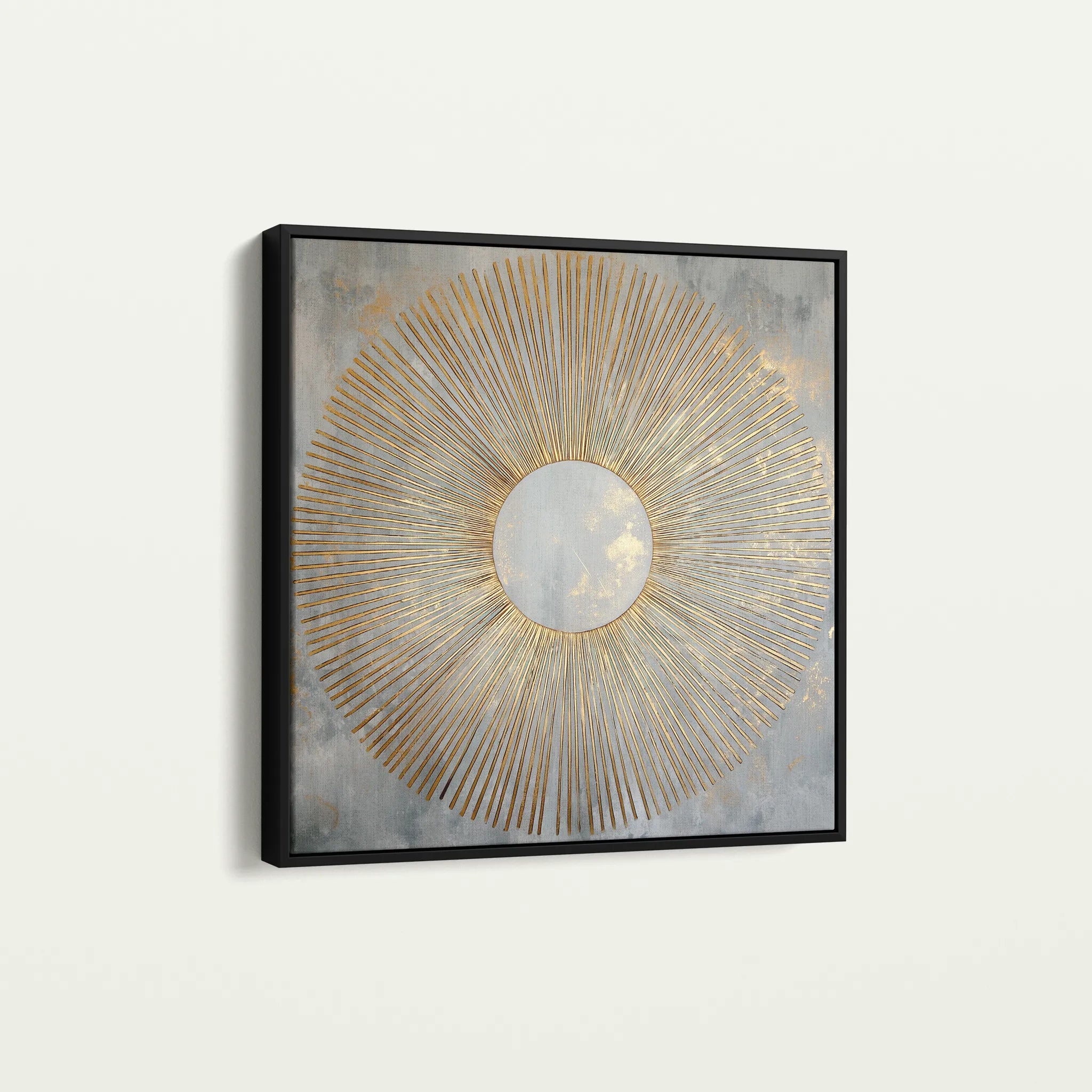 Abstract 1025 Canvas Art 60 x 60 cm / Black