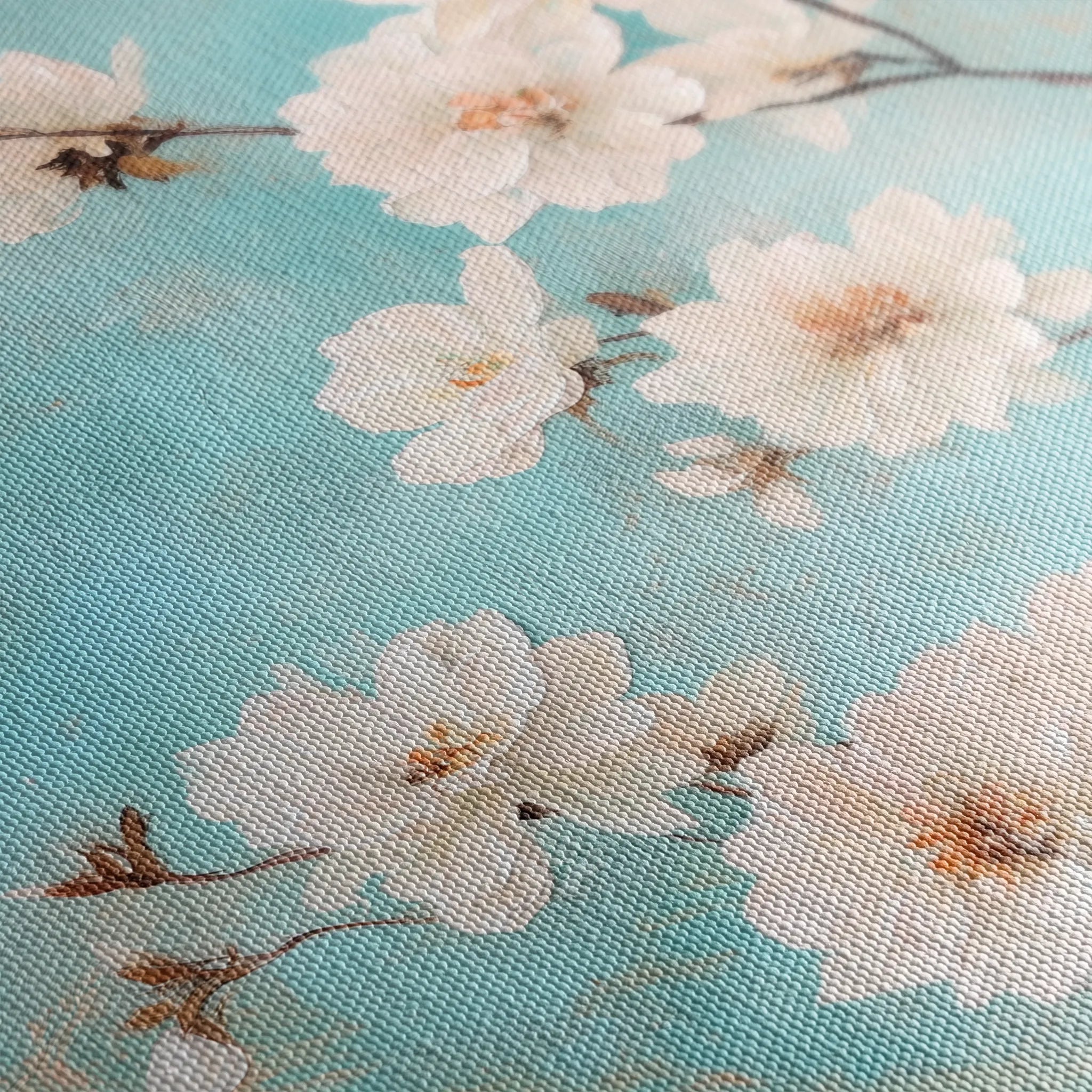 Floral 1026 Canvas Art 60 x 40 cm / Black