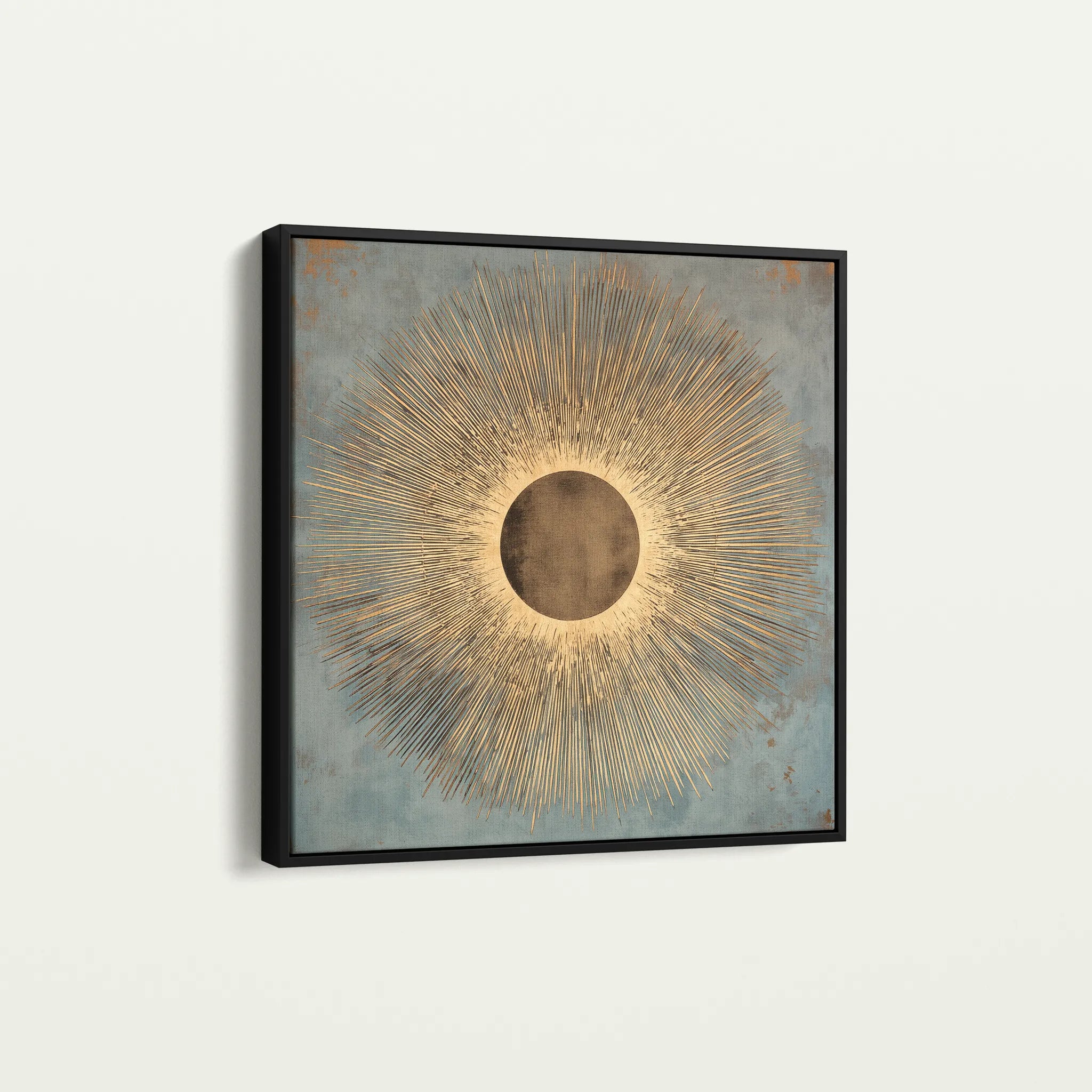 Abstract 1028 Canvas Art 60 x 60 cm / Black